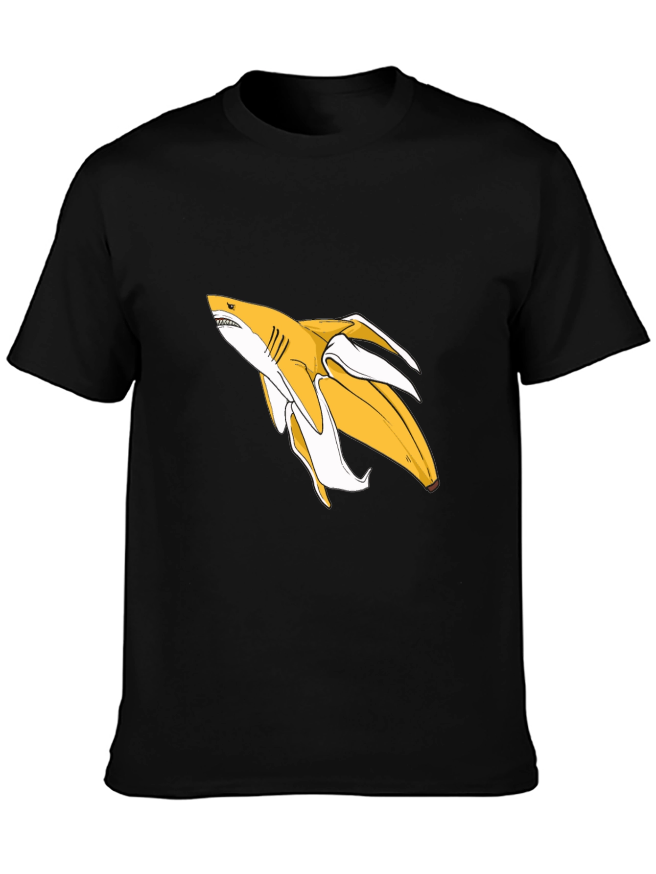 Banana Shark Graphic Tee - Black
