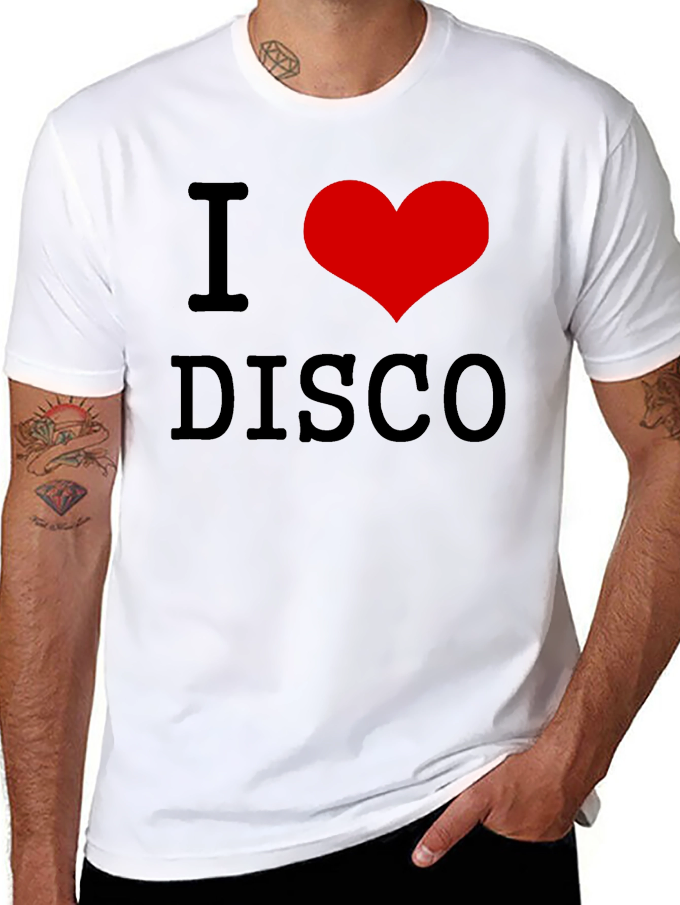 I Heart Disco Graphic Tee - Retro Dance Shirt