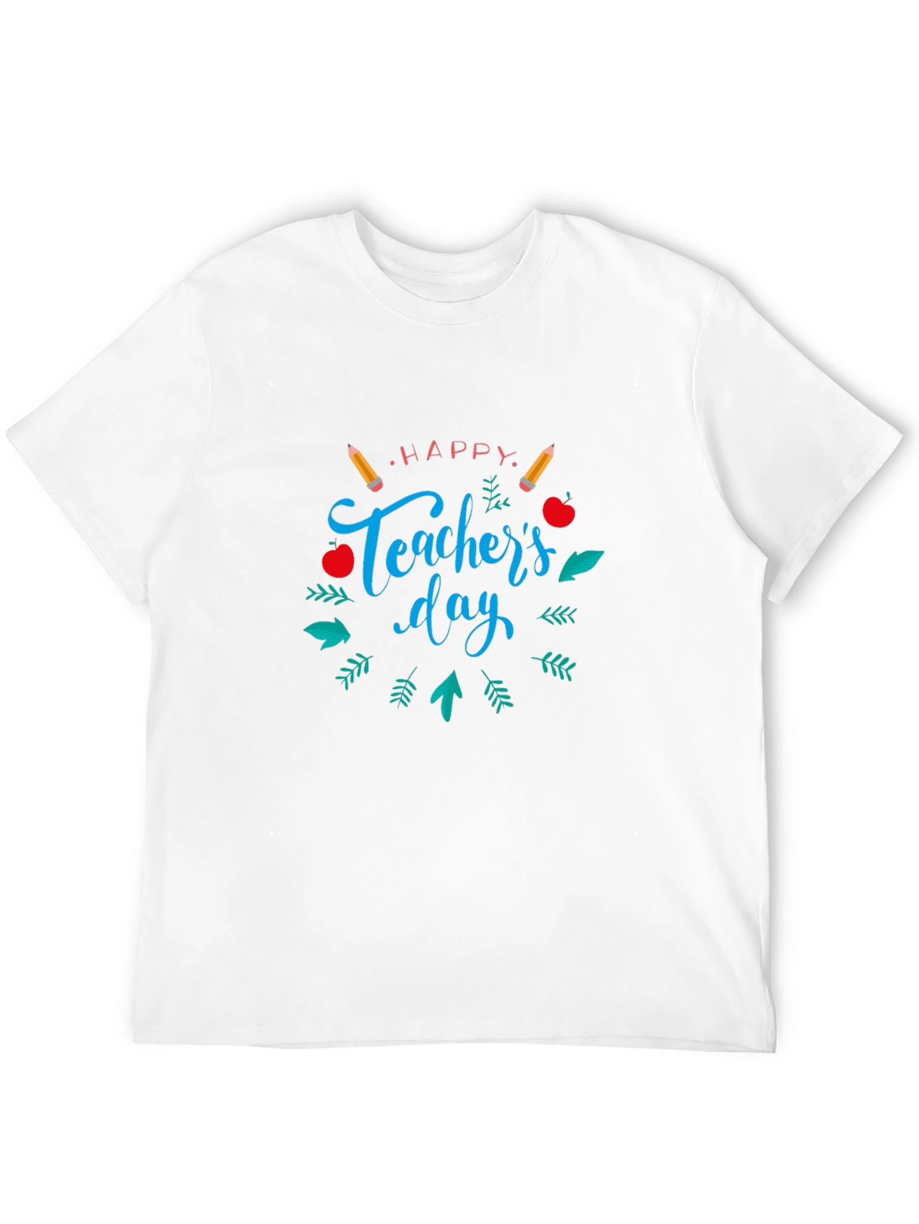 Happy Teachers Day T-Shirt - Black Cotton Tee