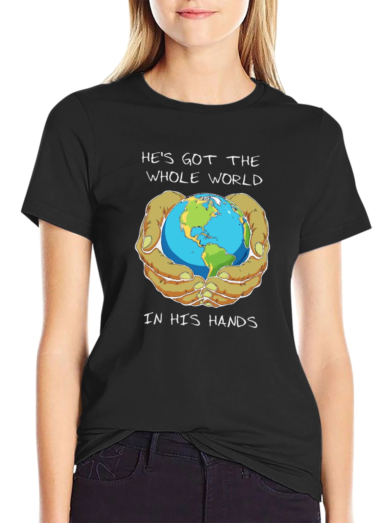 Earth In His Hands Graphic T-Shirt
