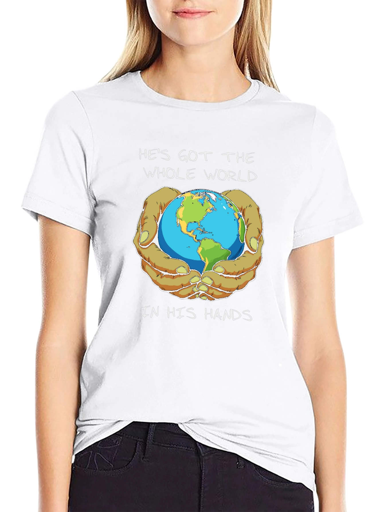 Earth In His Hands Graphic T-Shirt