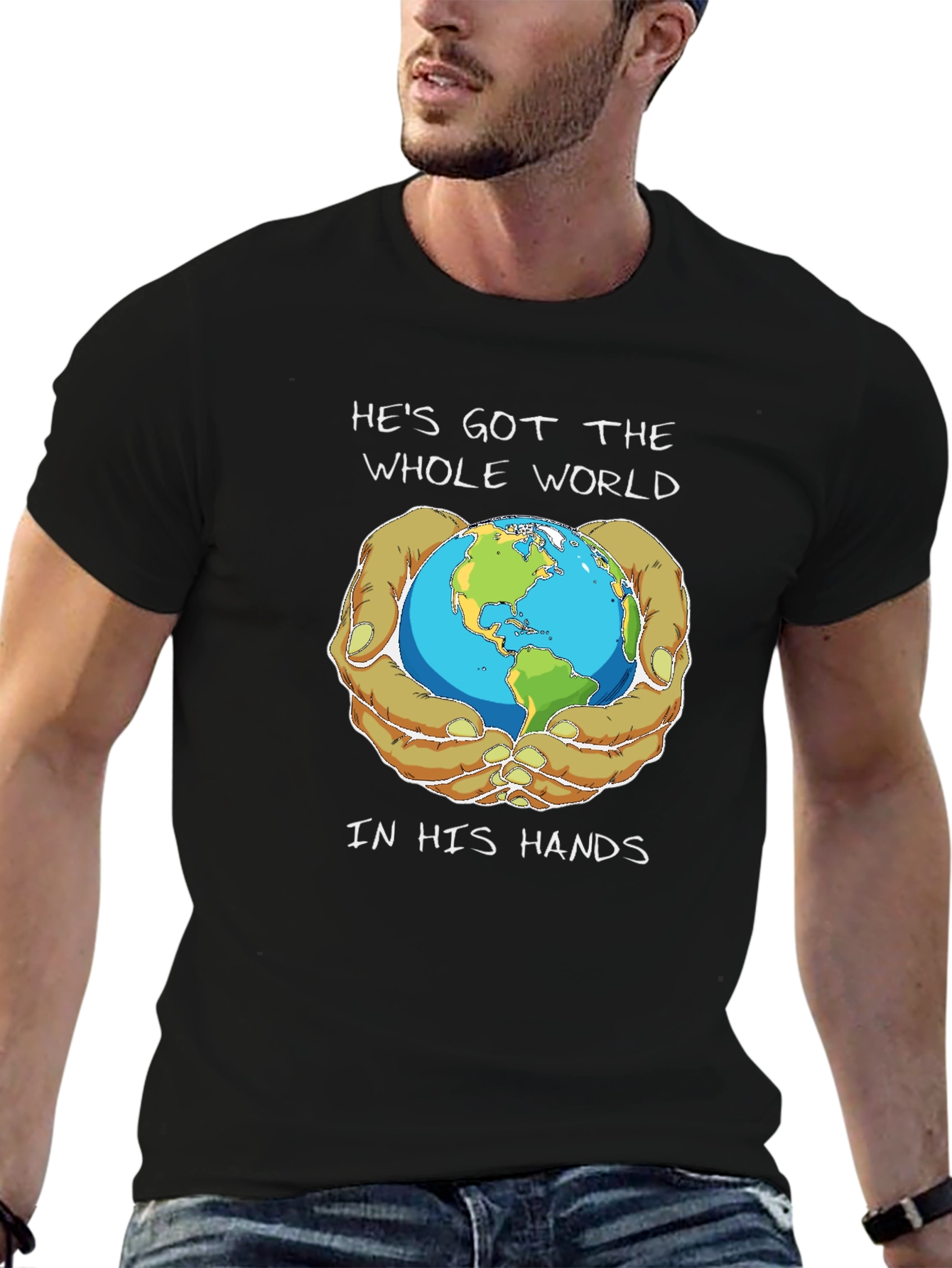 Earth In His Hands Graphic T-Shirt