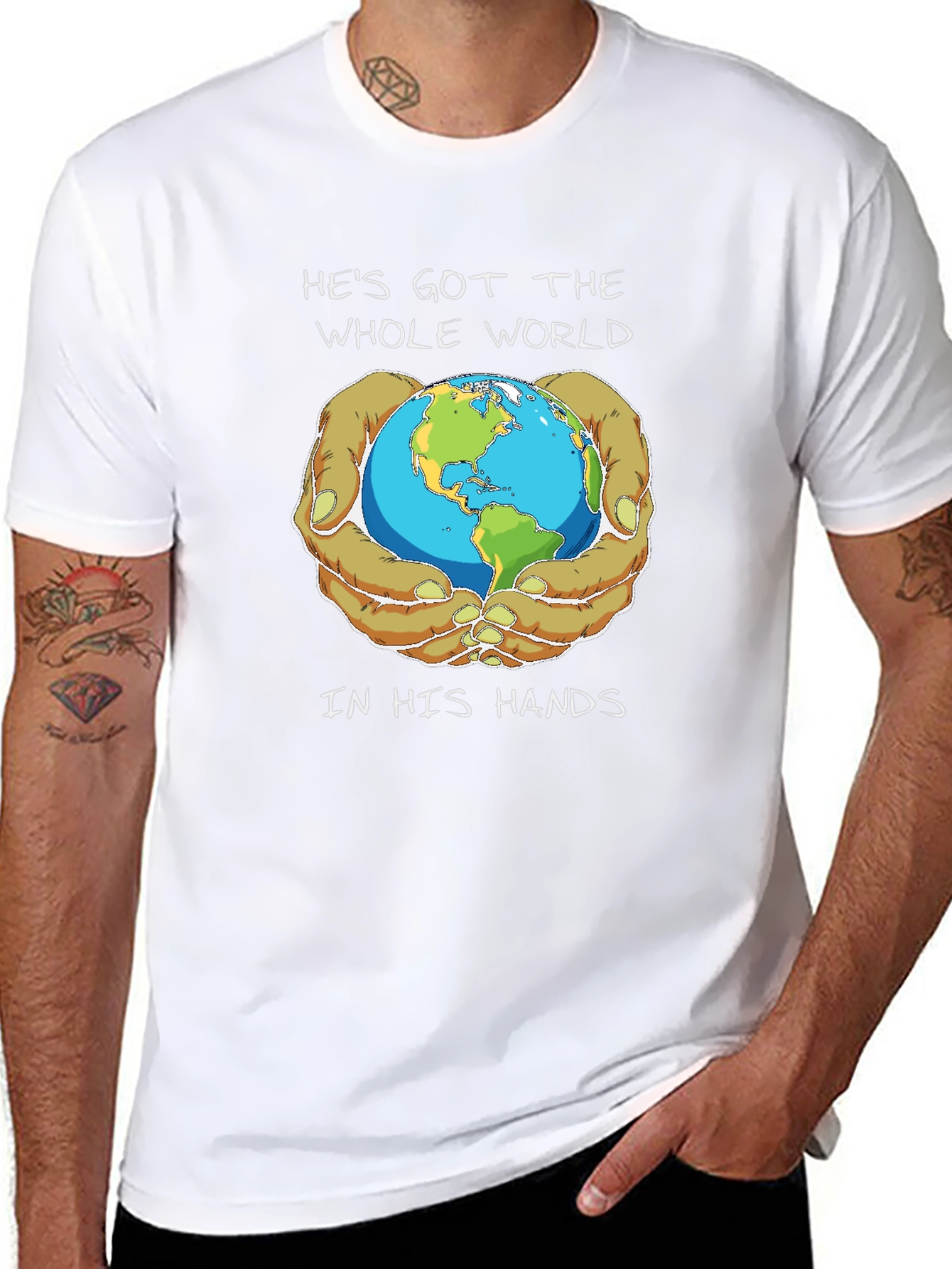 Earth In His Hands Graphic T-Shirt