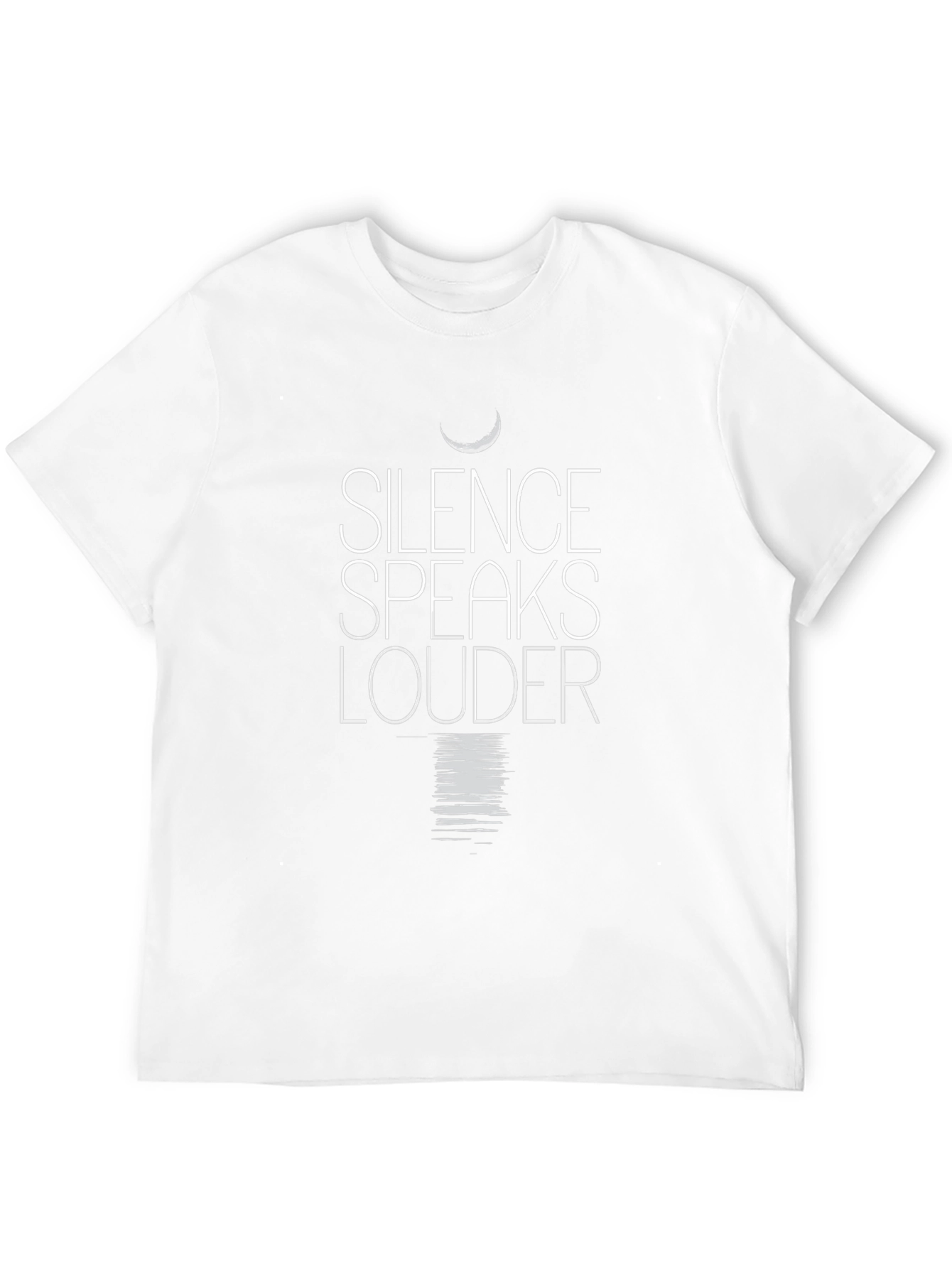 Silence Speaks Louder Graphic Tee - Mens Black T-Shirt