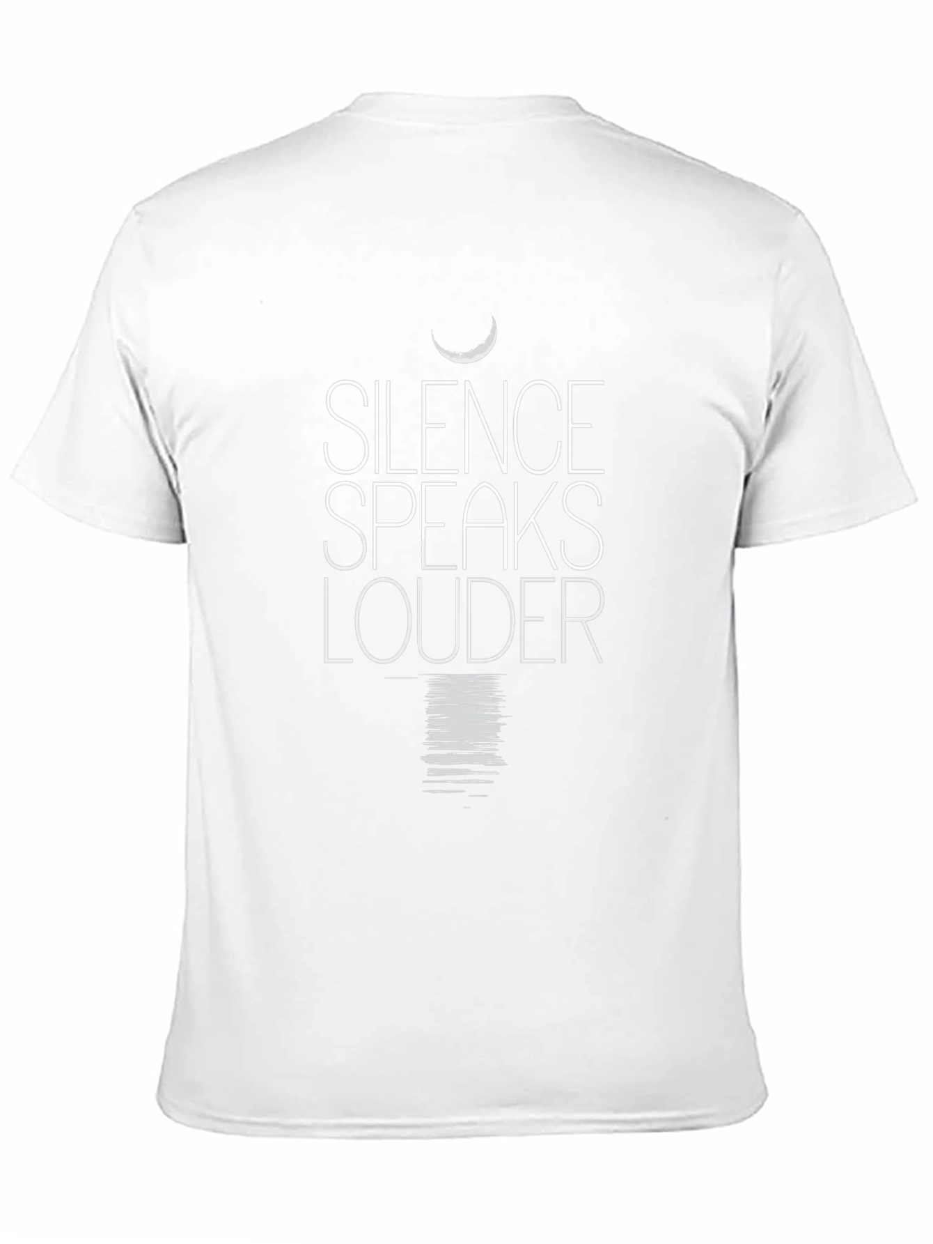 Silence Speaks Louder Graphic Tee - Mens Black T-Shirt