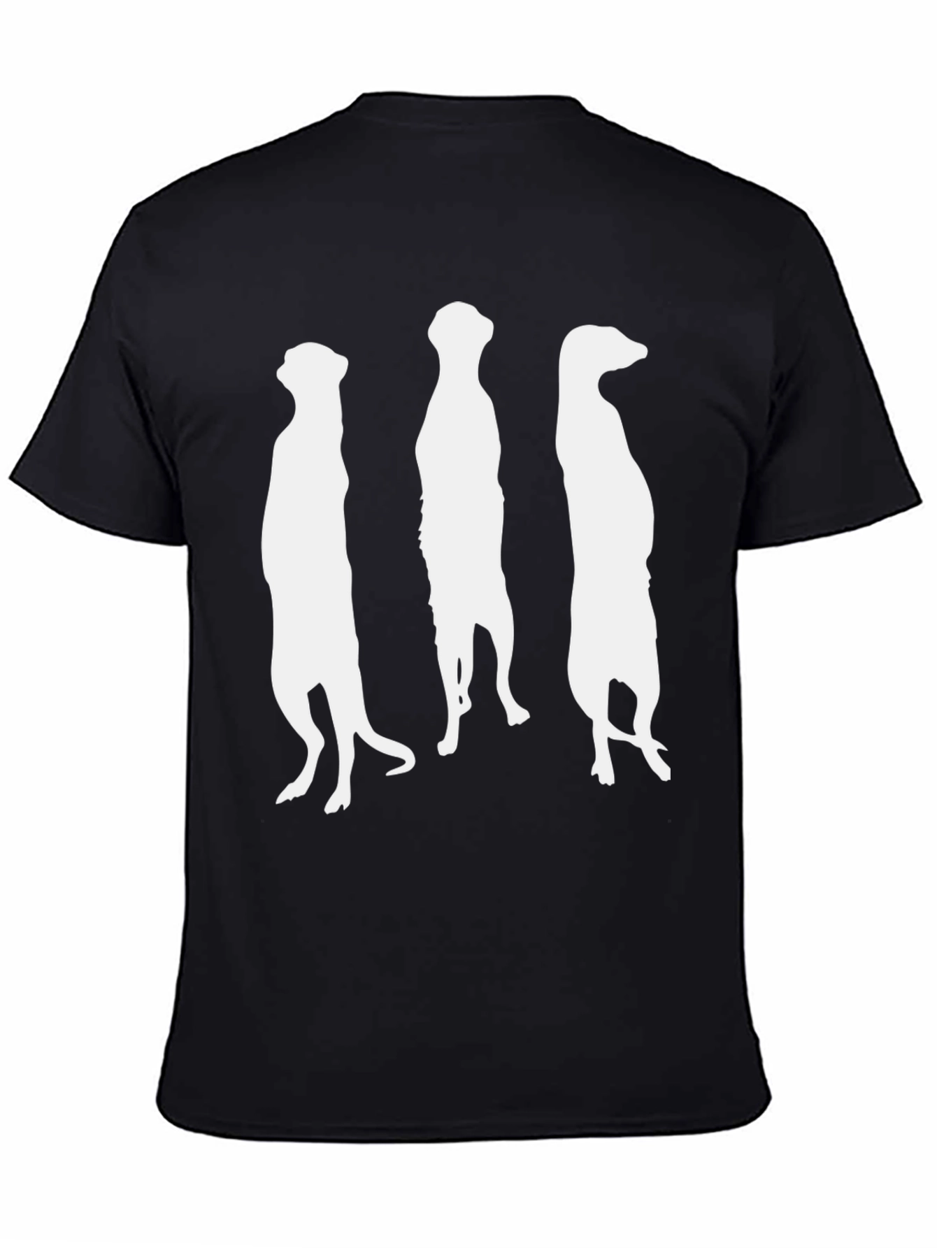 Meerkat Silhouette T-Shirt - Black