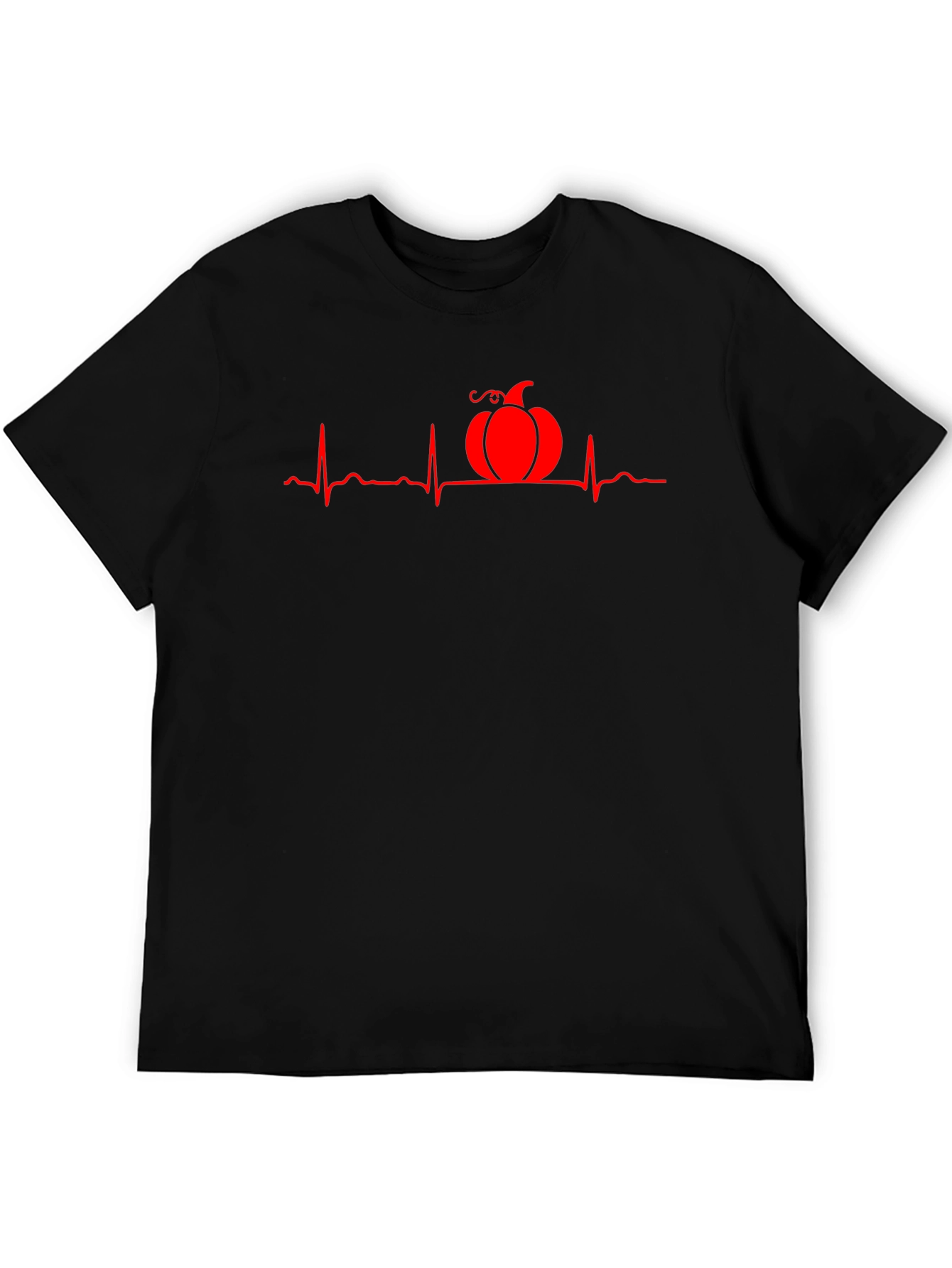 Pumpkin Heartbeat Graphic Tee - Halloween Style