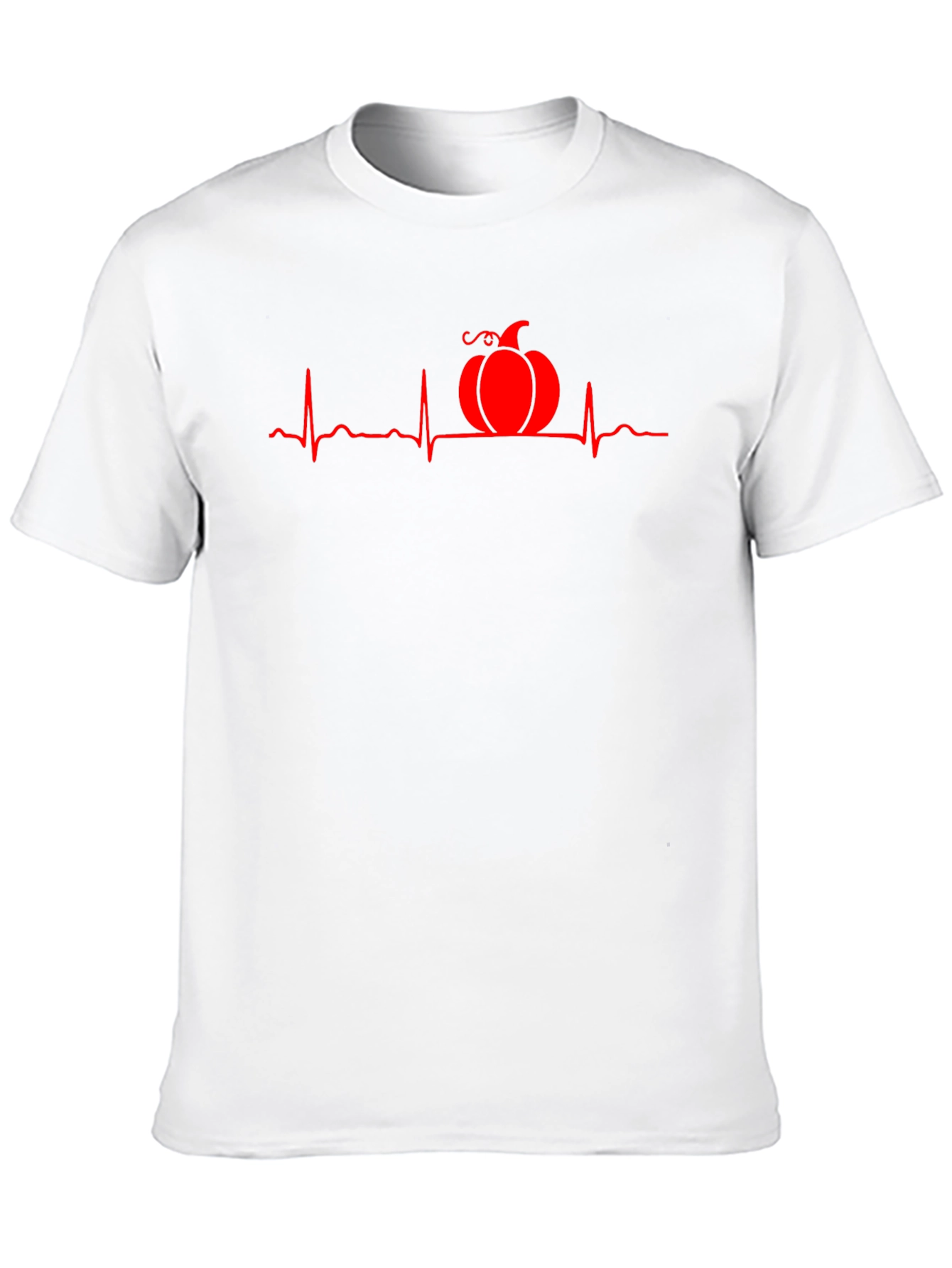 Pumpkin Heartbeat Graphic Tee - Halloween Style