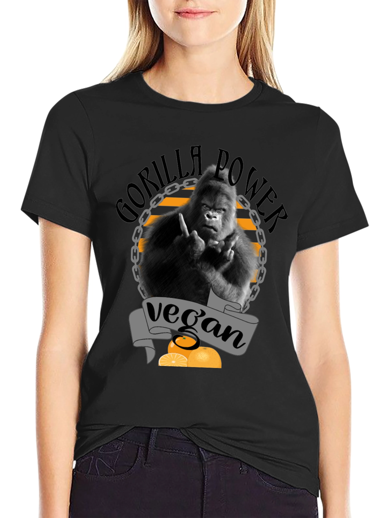 Vegan Gorilla Power T-Shirt