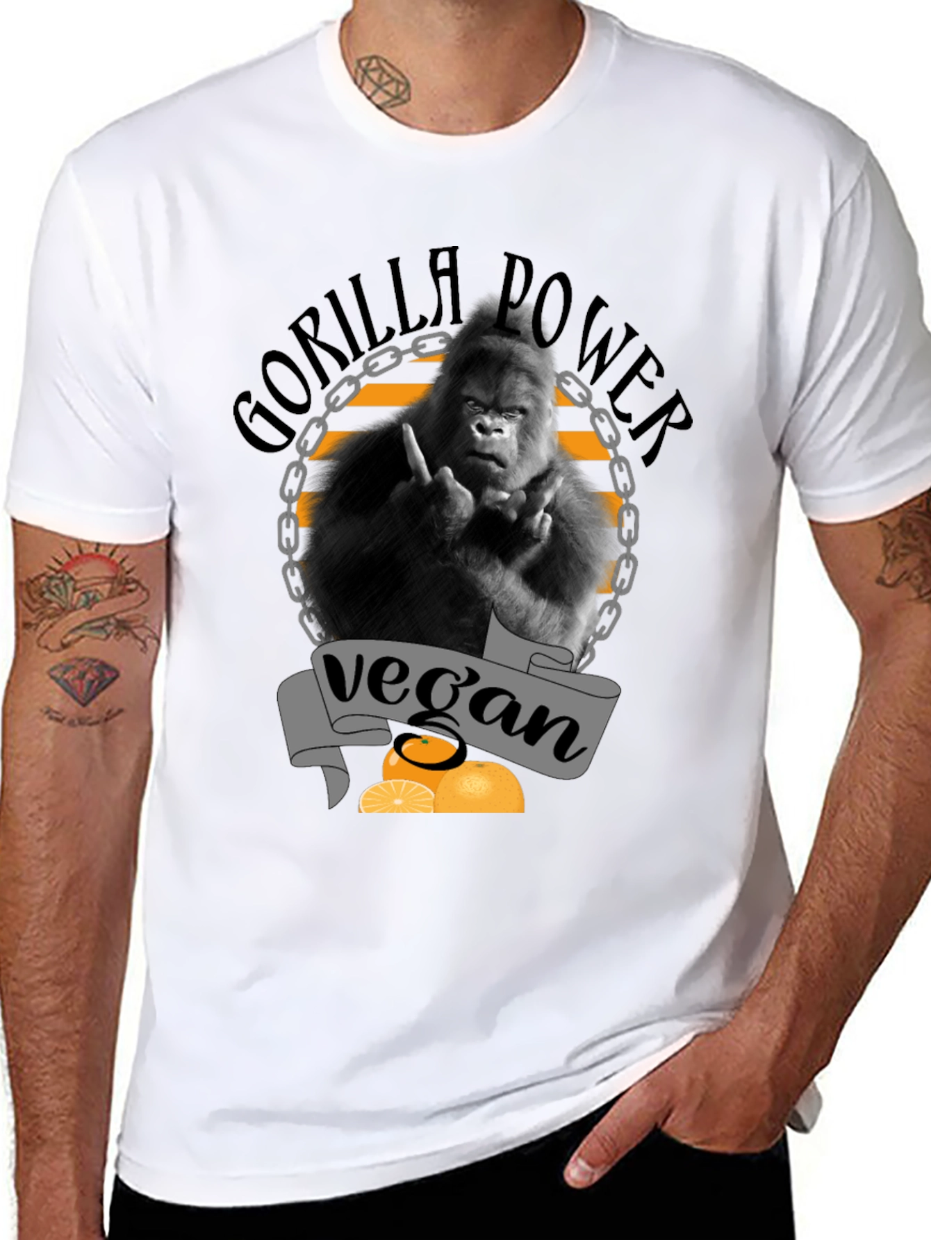Vegan Gorilla Power T-Shirt