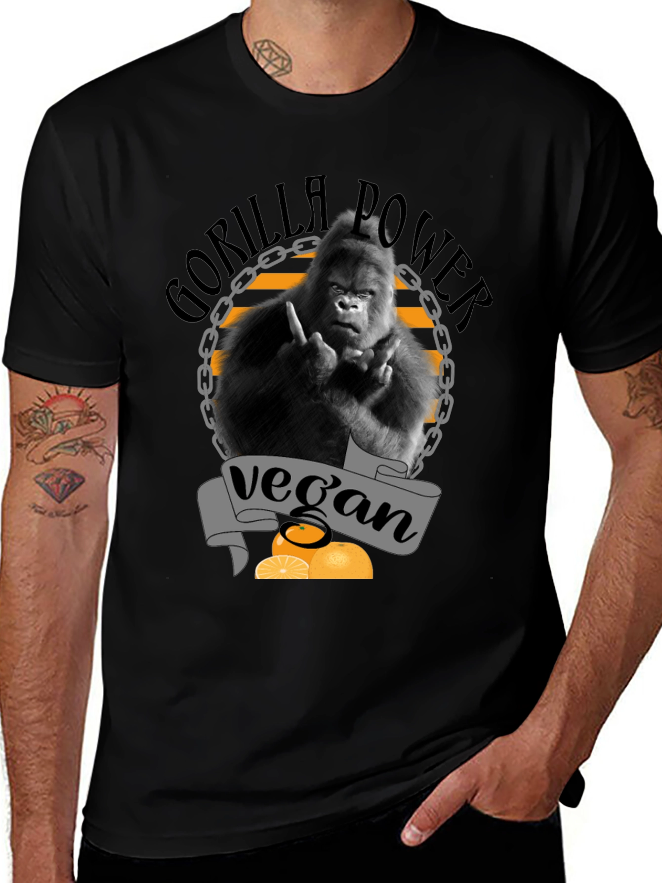 Vegan Gorilla Power T-Shirt
