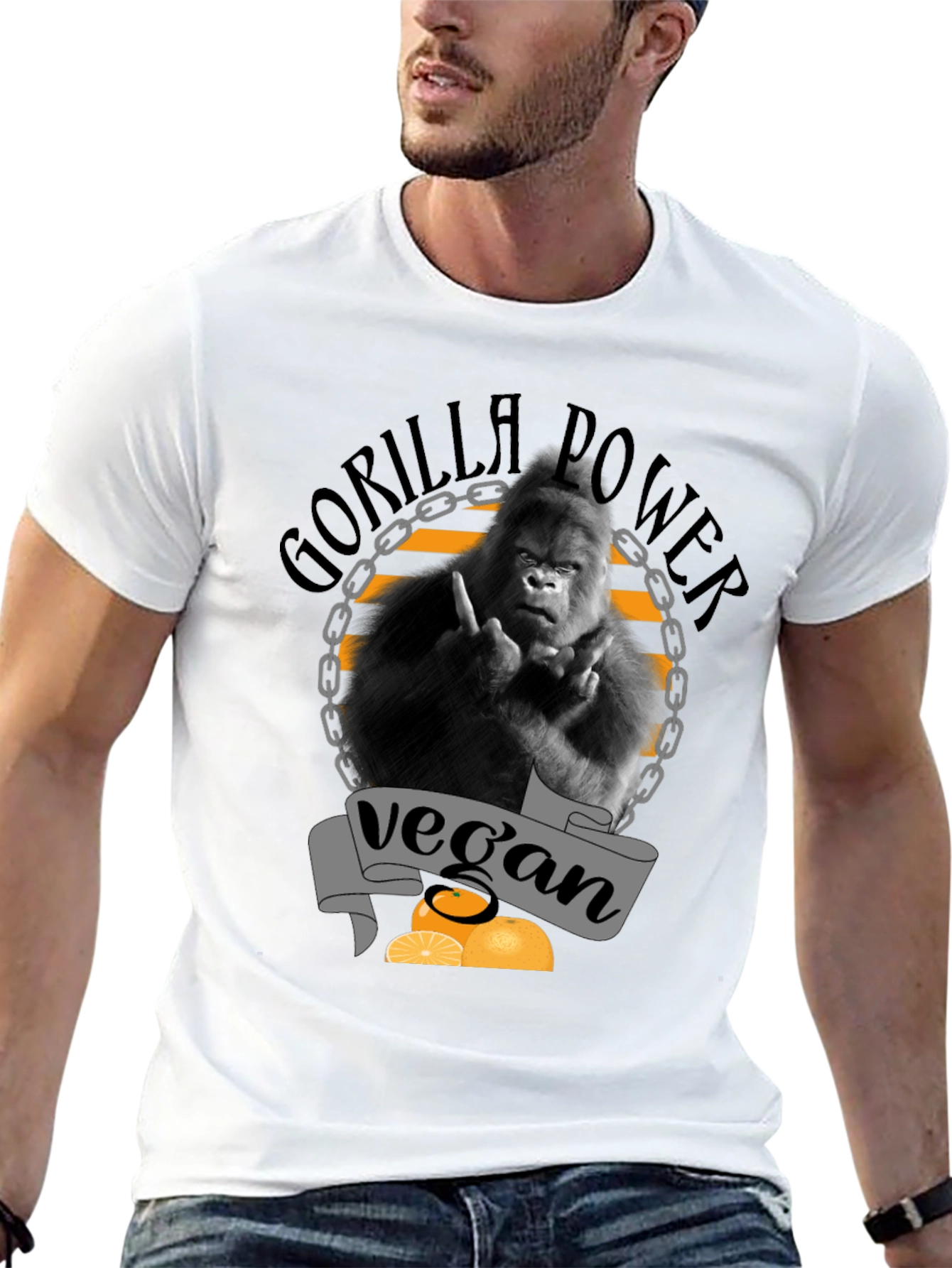 Vegan Gorilla Power T-Shirt