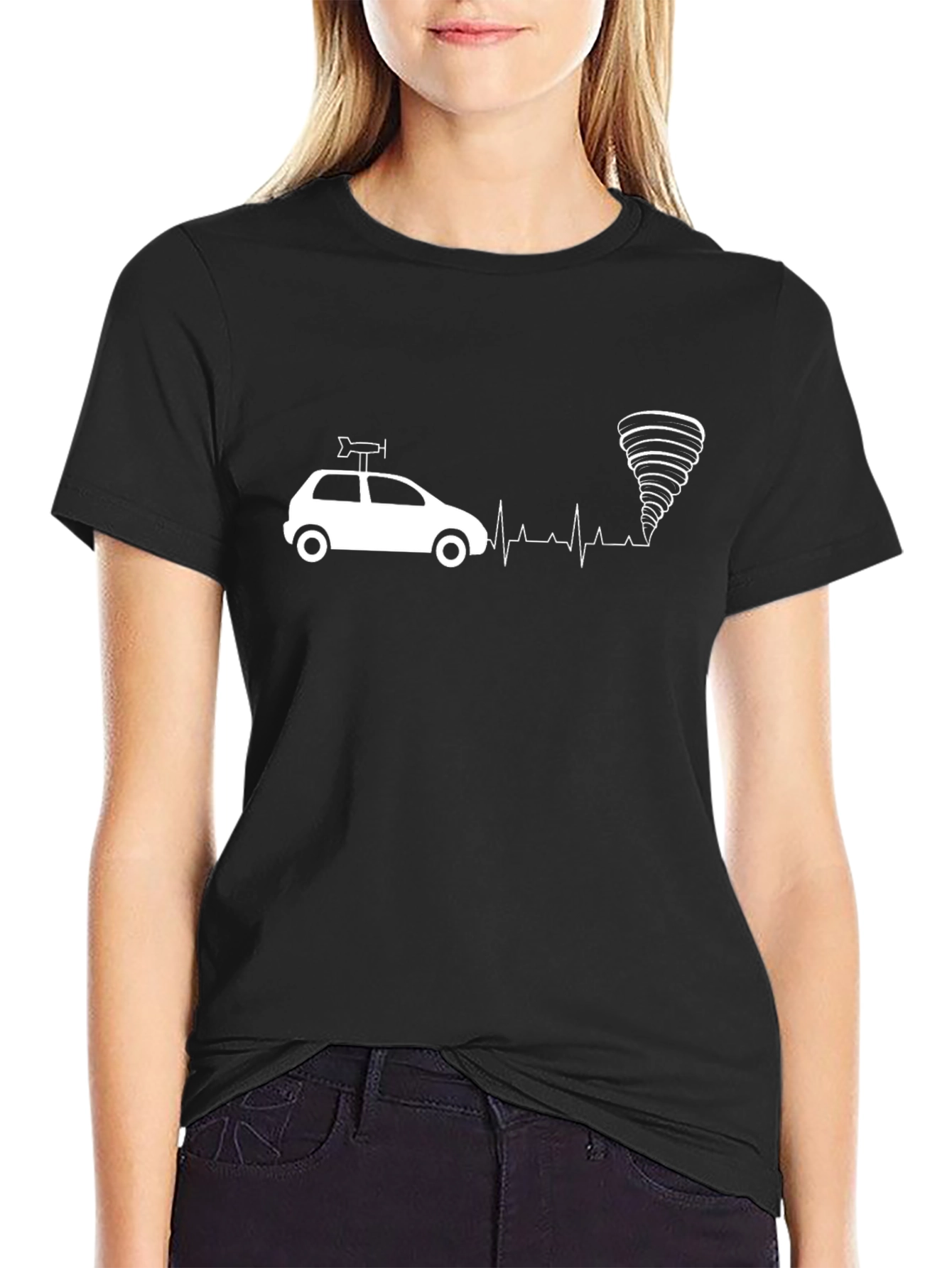 Storm Chaser Car & Tornado Graphic Tee