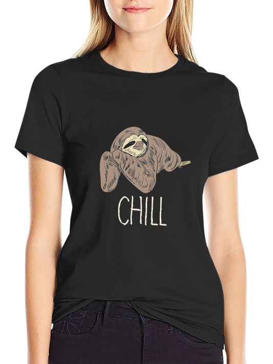 Chill Sloth Graphic Tee - Relaxed Fit