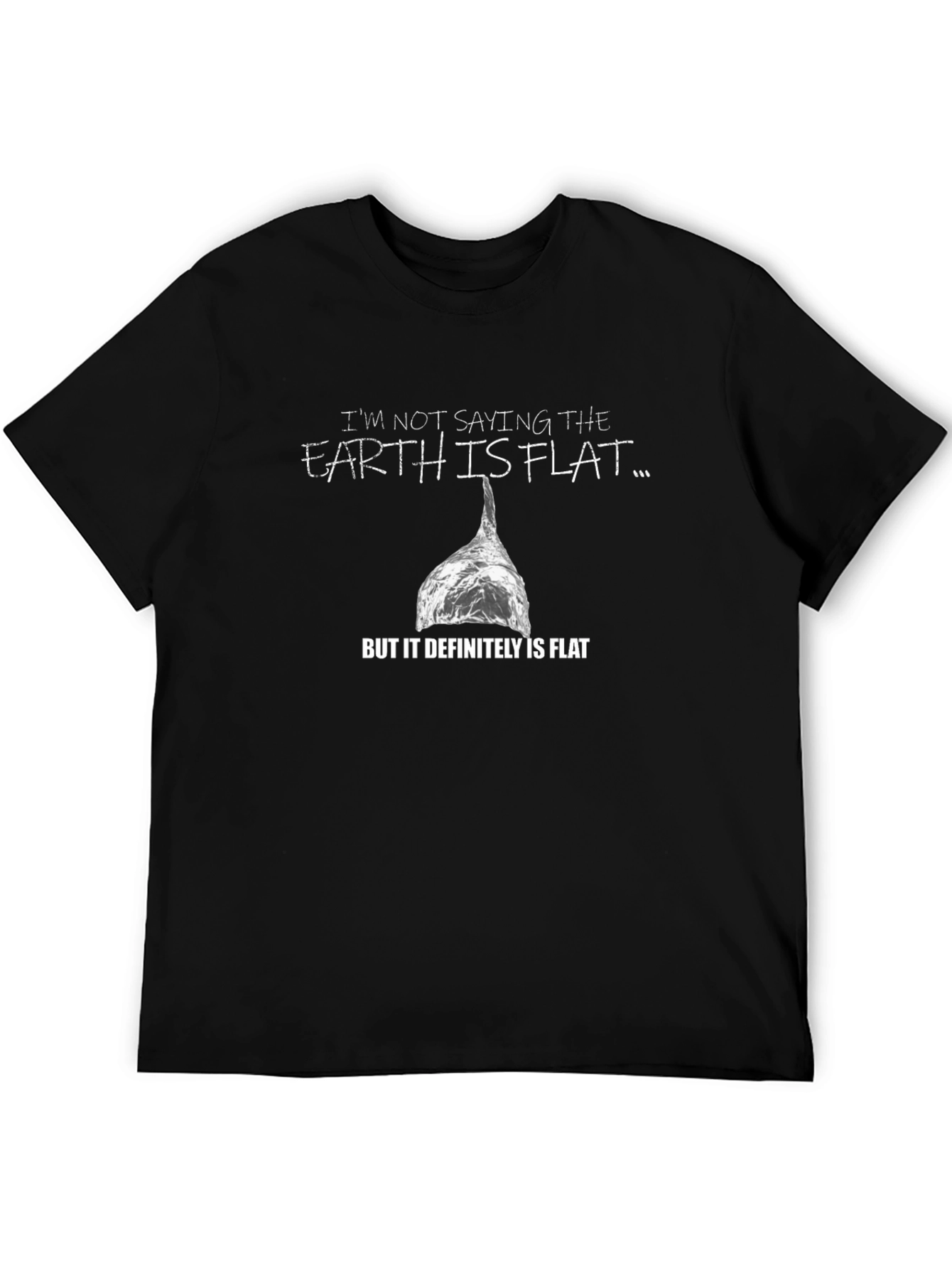 Flat Earth Conspiracy Theory Graphic T-Shirt