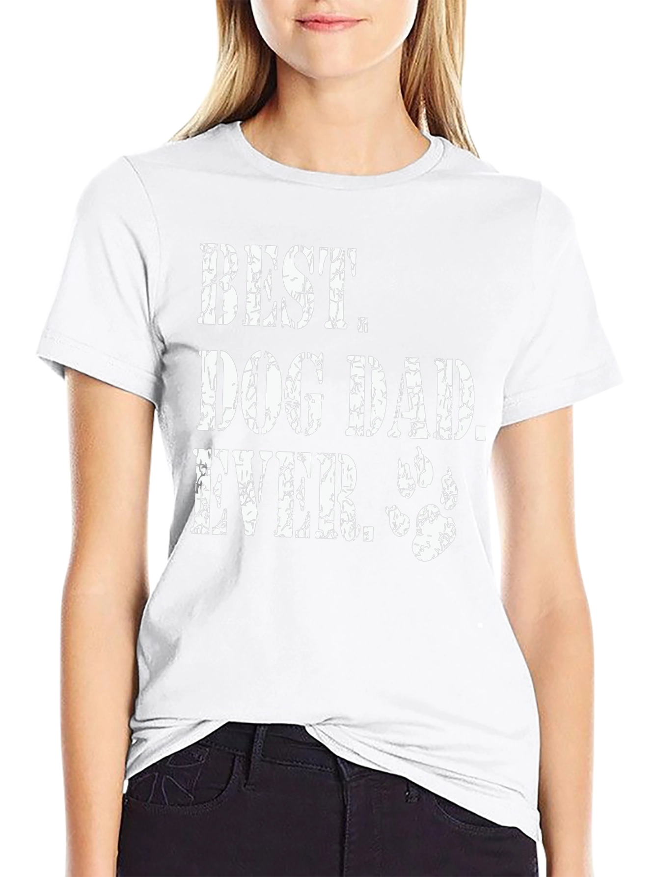 Best Dog Dad Ever Black Graphic Tee