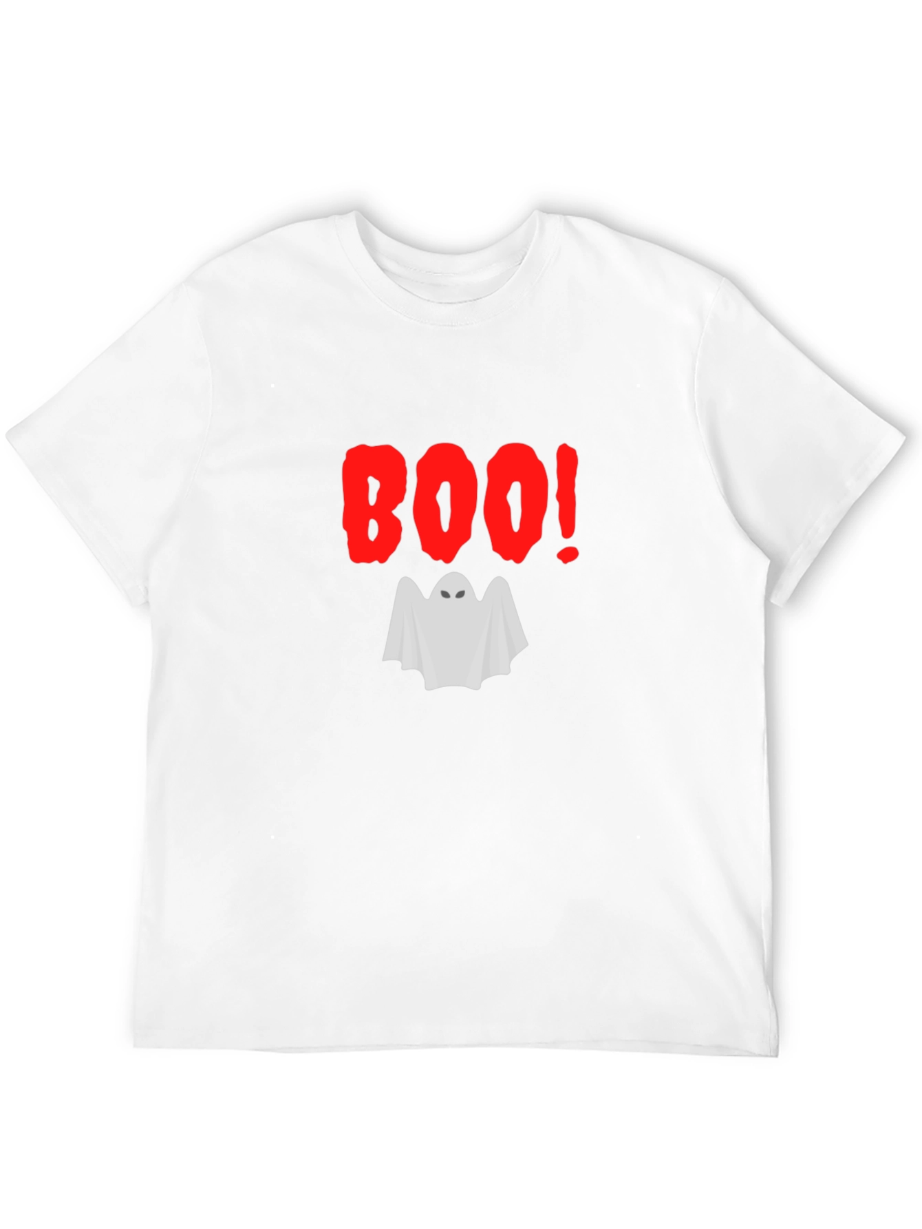 Boo Ghost Halloween Graphic T-Shirt