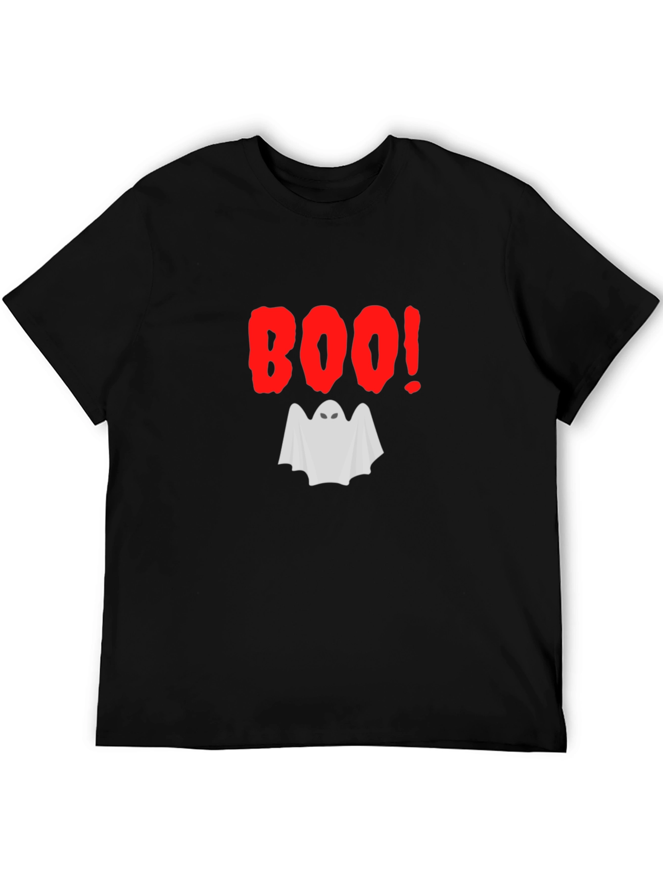 Boo Ghost Halloween Graphic T-Shirt