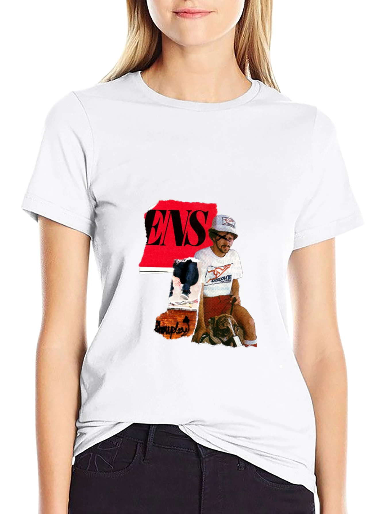 ENS Collage Black T-Shirt