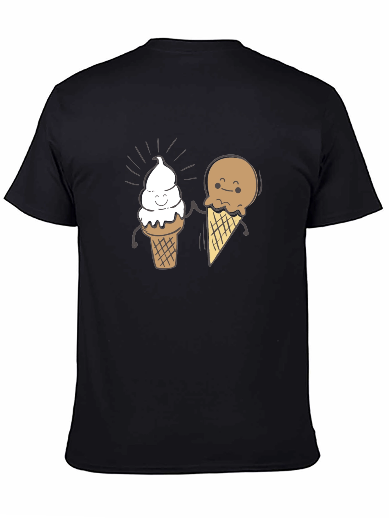 Cute Ice Cream Cone Graphic T-Shirt
