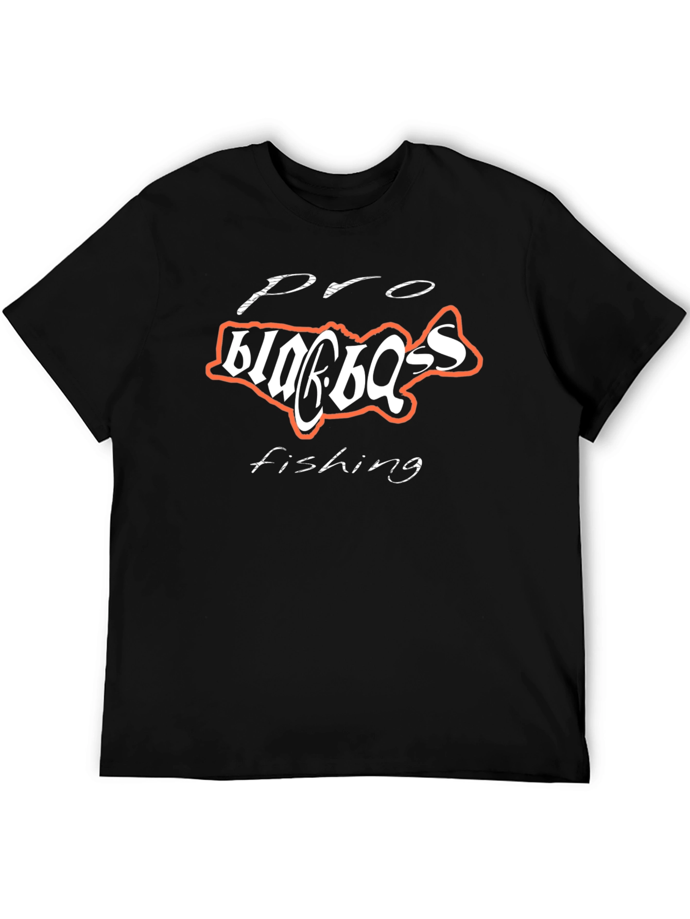 Pro Bass Fishing T-Shirt - Black