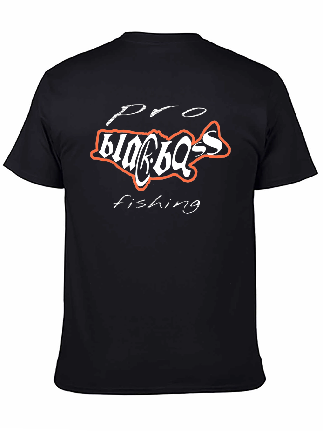 Pro Bass Fishing T-Shirt - Black