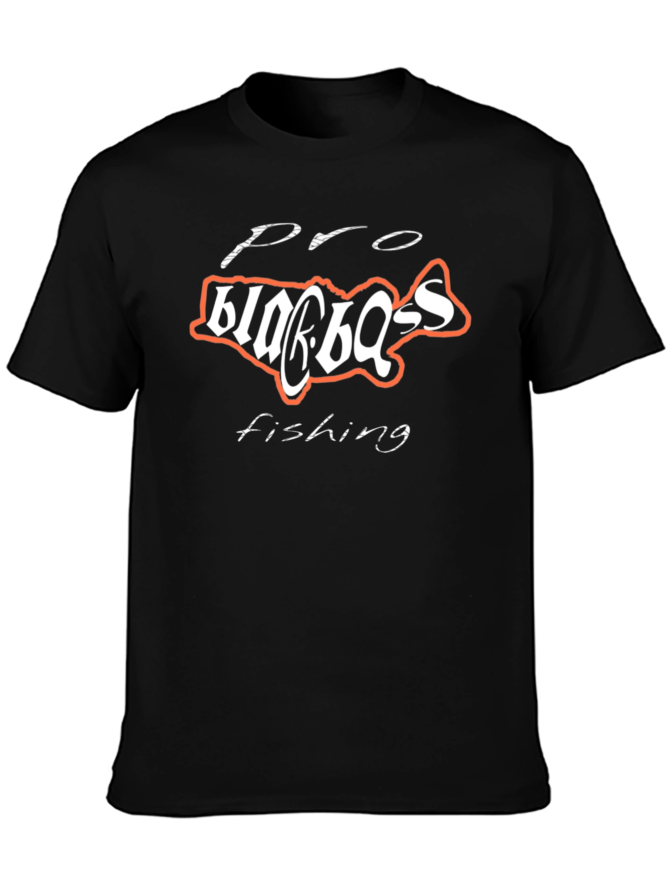Pro Bass Fishing T-Shirt - Black