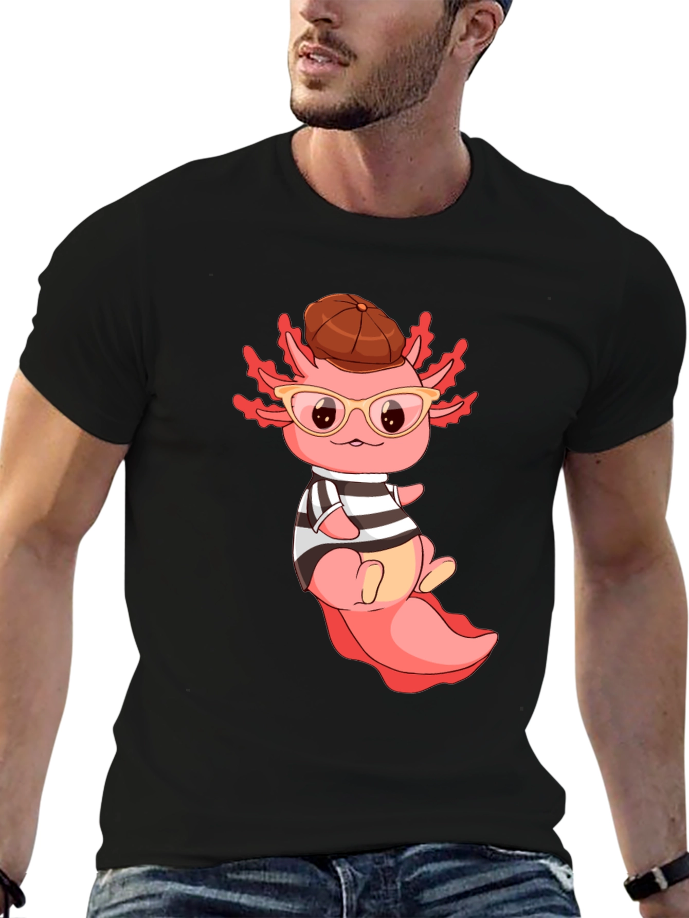 Axolotl Cartoon T-Shirt