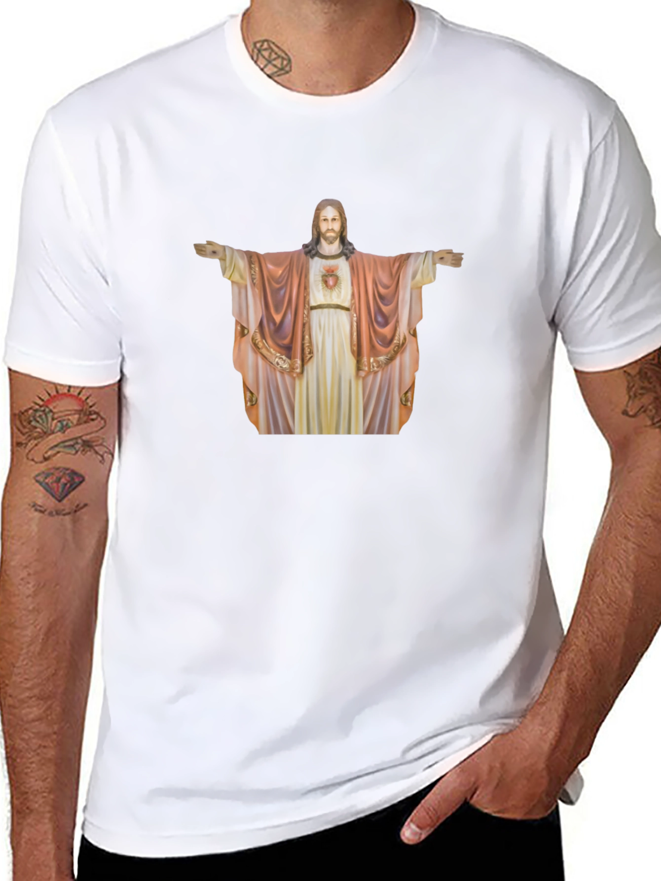 Jesus Graphic Black T-Shirt