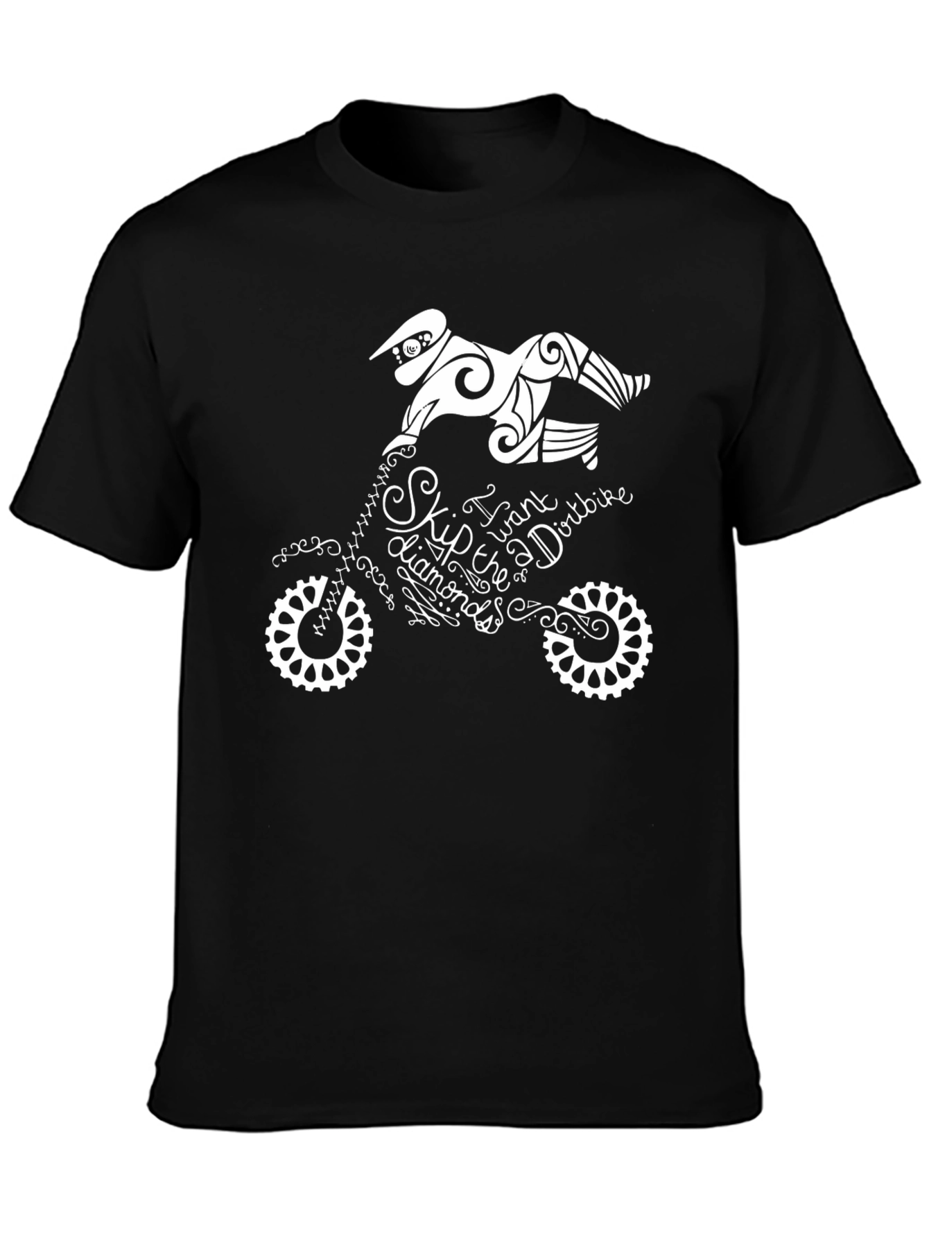 Dirt Bike Graphic Tee - Skip the Diamonds T-Shirt