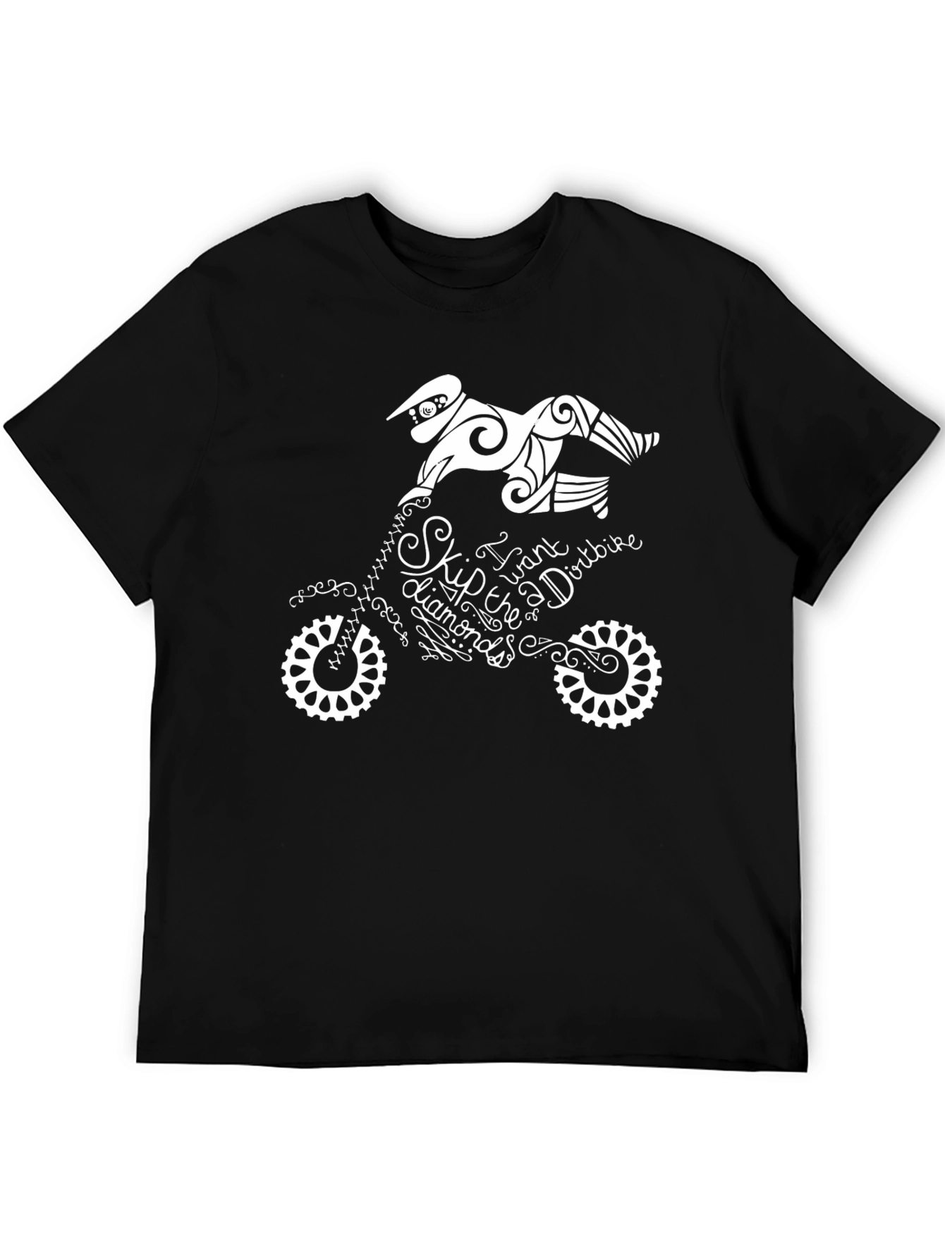 Dirt Bike Graphic Tee - Skip the Diamonds T-Shirt