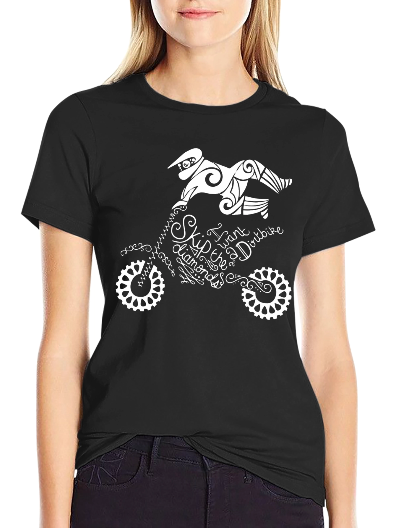 Dirt Bike Graphic Tee - Skip the Diamonds T-Shirt