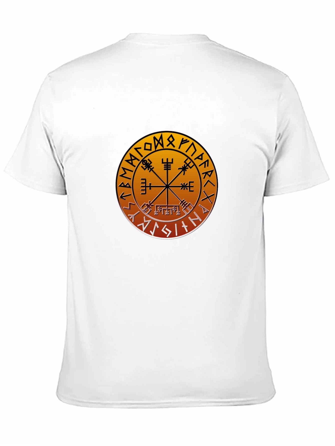 Vegvisir Compass T-Shirt - Norse Viking Runes Design
