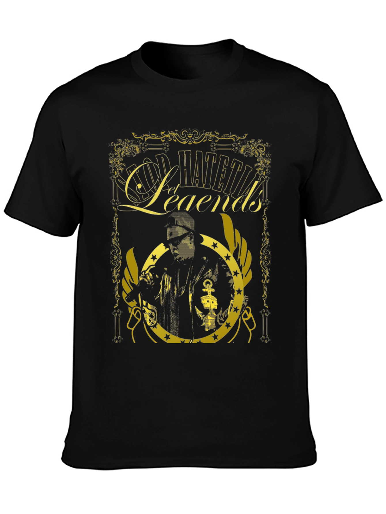 God Hates Till Legends Black T-Shirt