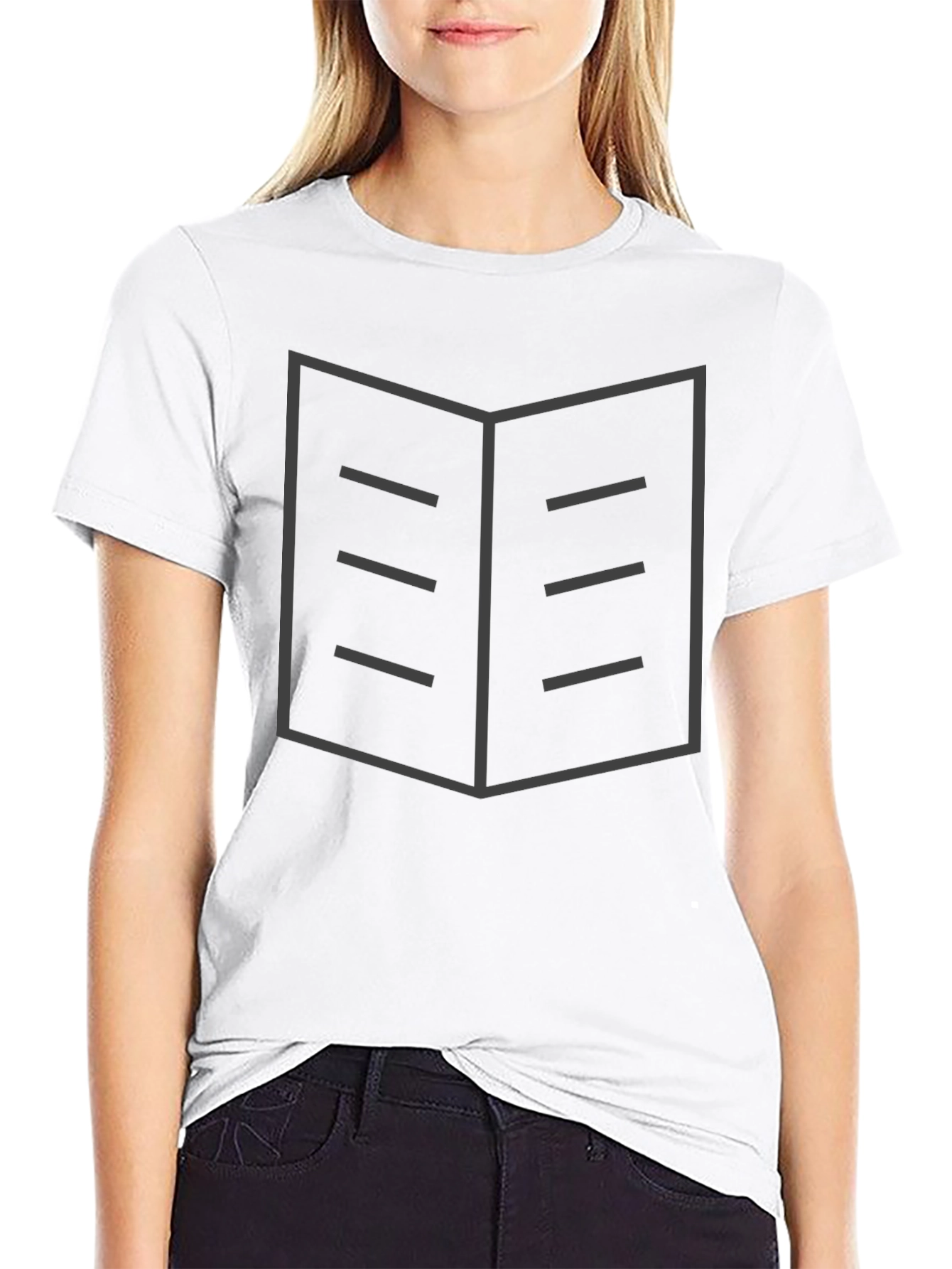 Book Graphic Black T-Shirt