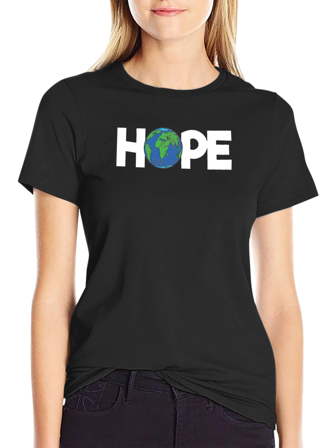 Hope Earth Graphic Tee - Eco-Friendly Planet T-Shirt