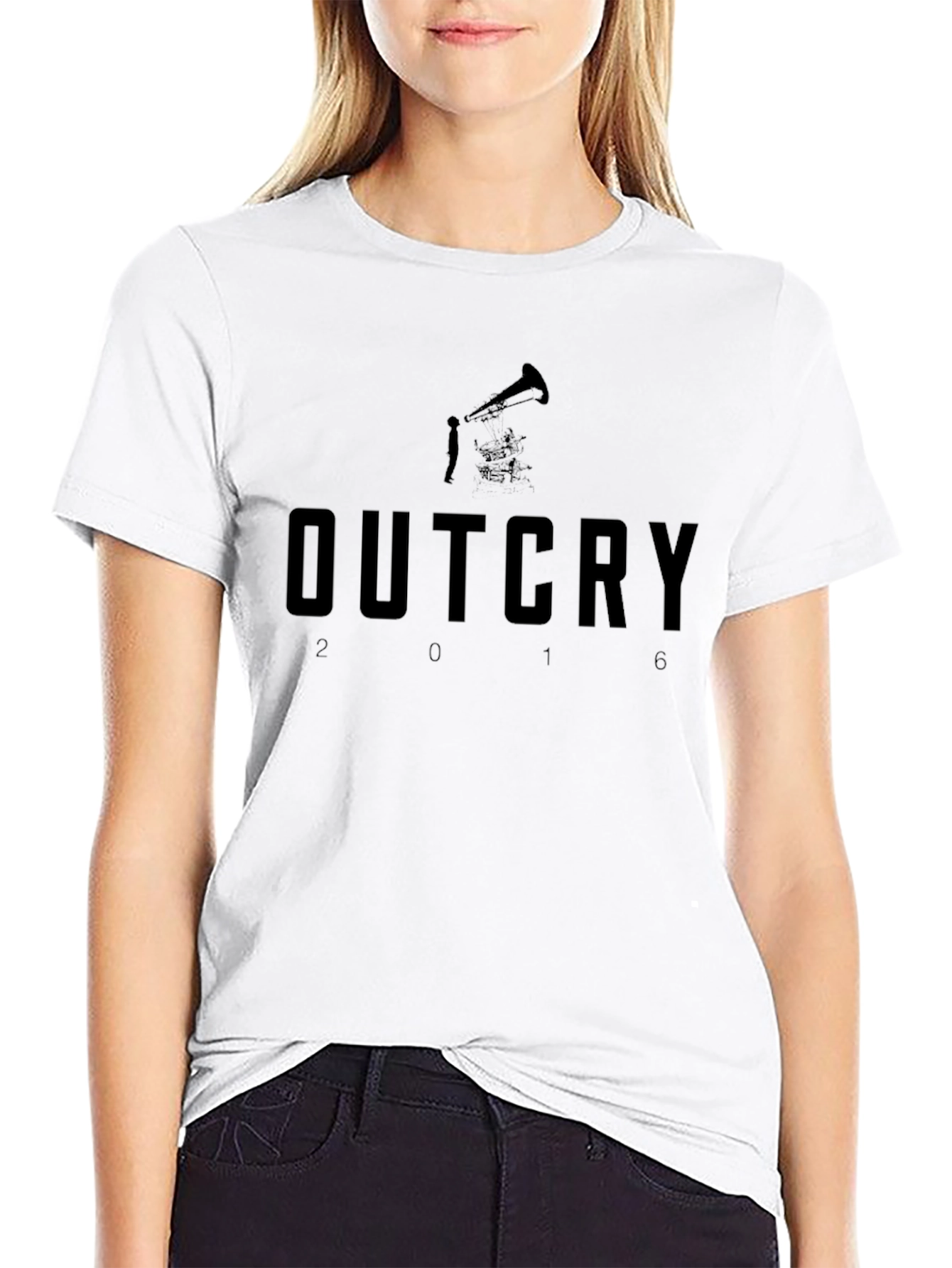 Outcry 2016 Black Graphic Tee
