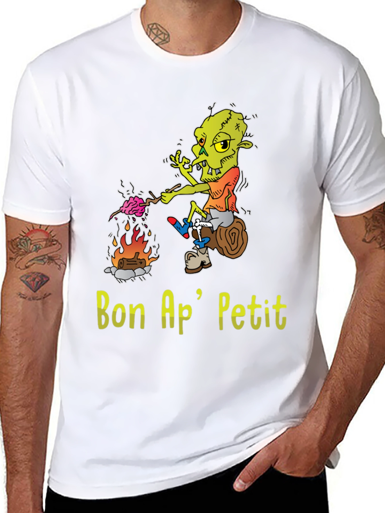 Bon Ap Petit T-Shirt - Funny Cartoon Goblin Design