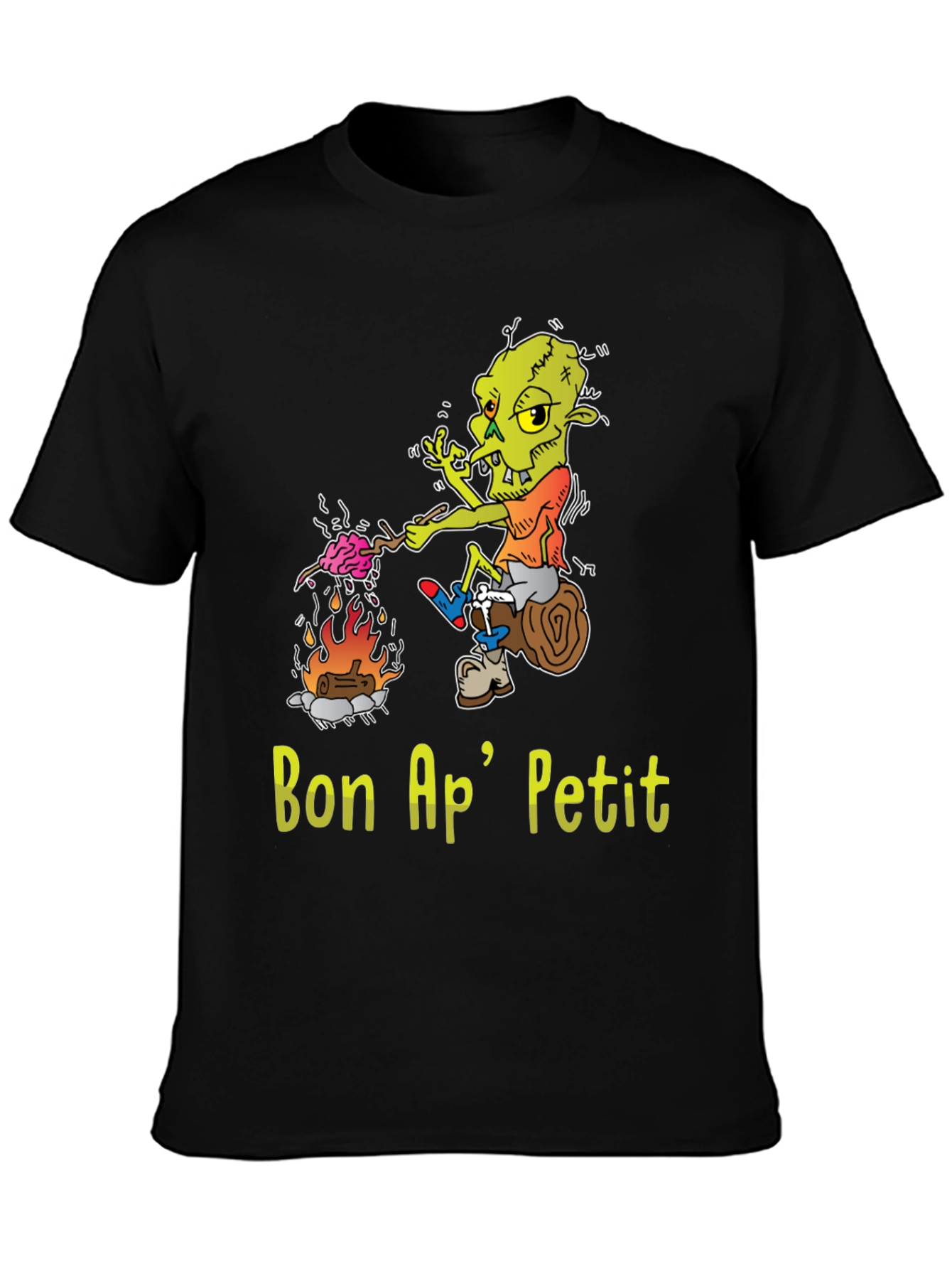 Bon Ap Petit T-Shirt - Funny Cartoon Goblin Design