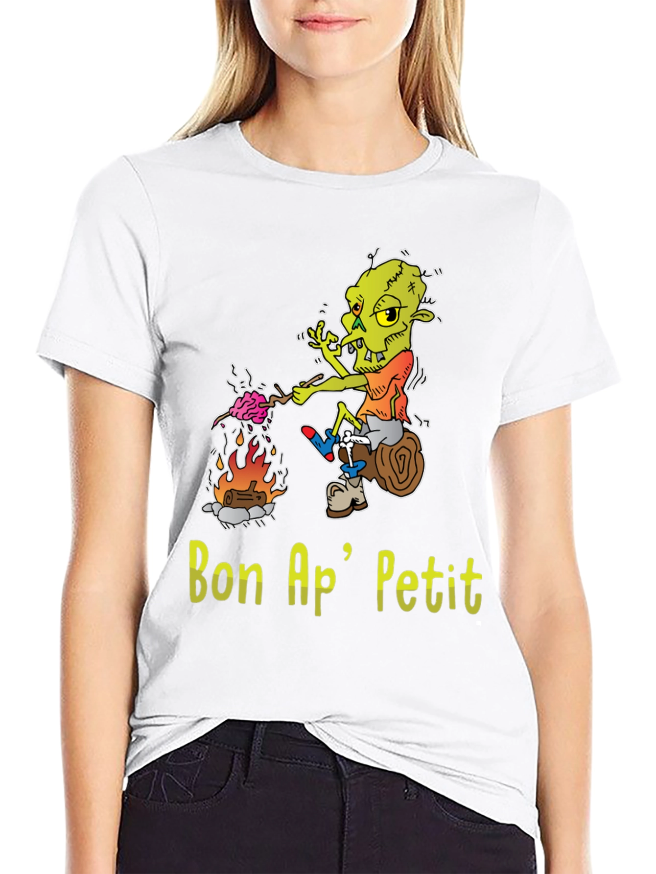 Bon Ap Petit T-Shirt - Funny Cartoon Goblin Design