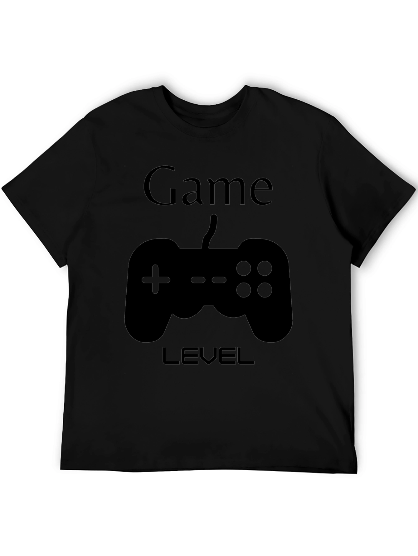 Game Level Black Graphic T-Shirt