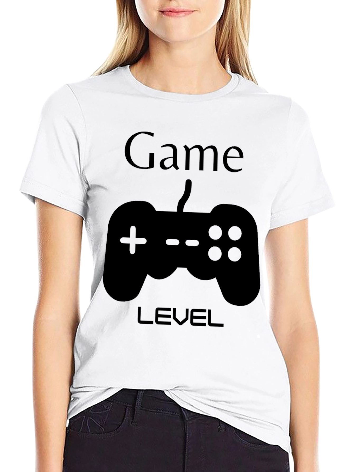 Game Level Black Graphic T-Shirt