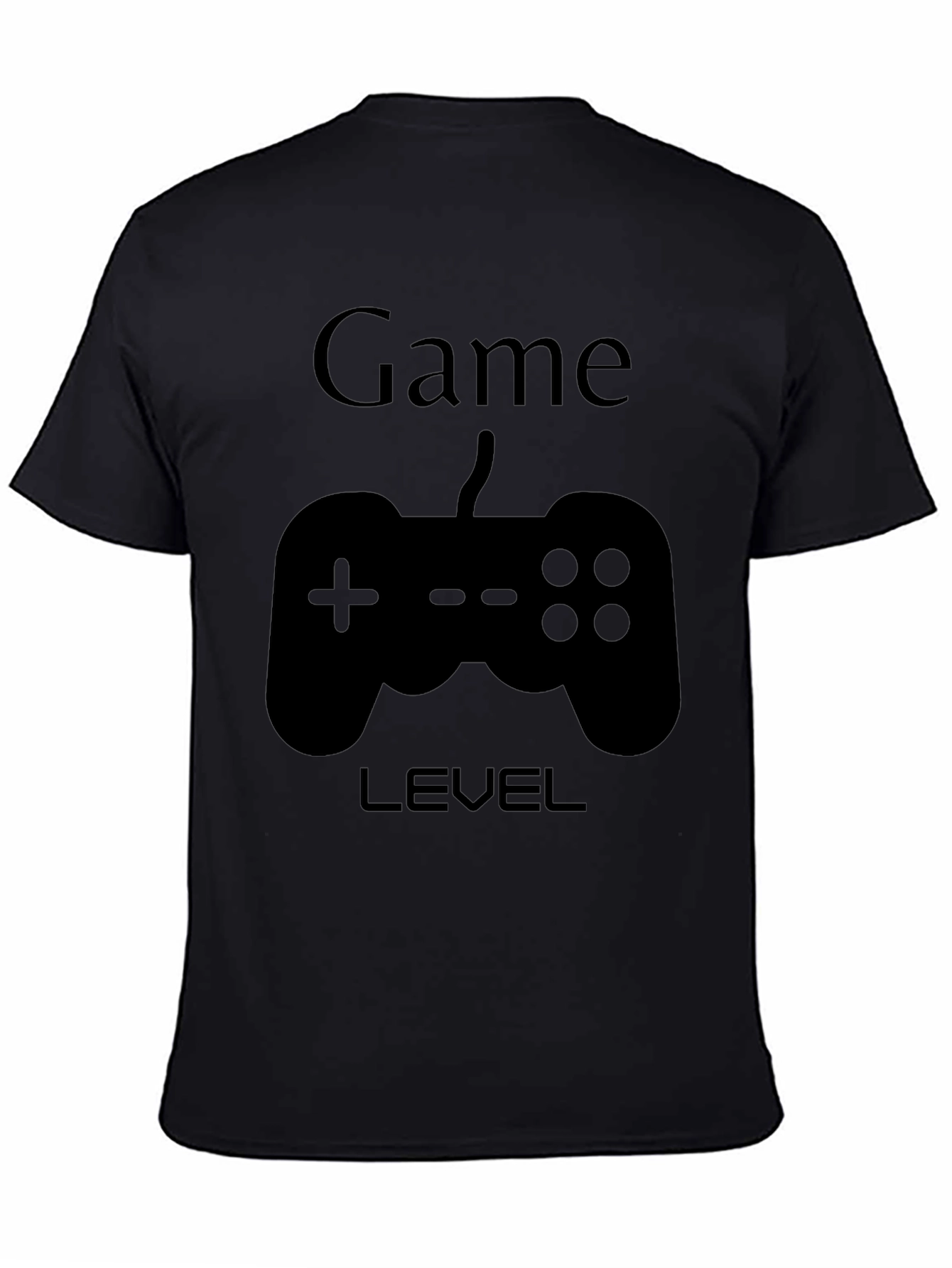 Game Level Black Graphic T-Shirt