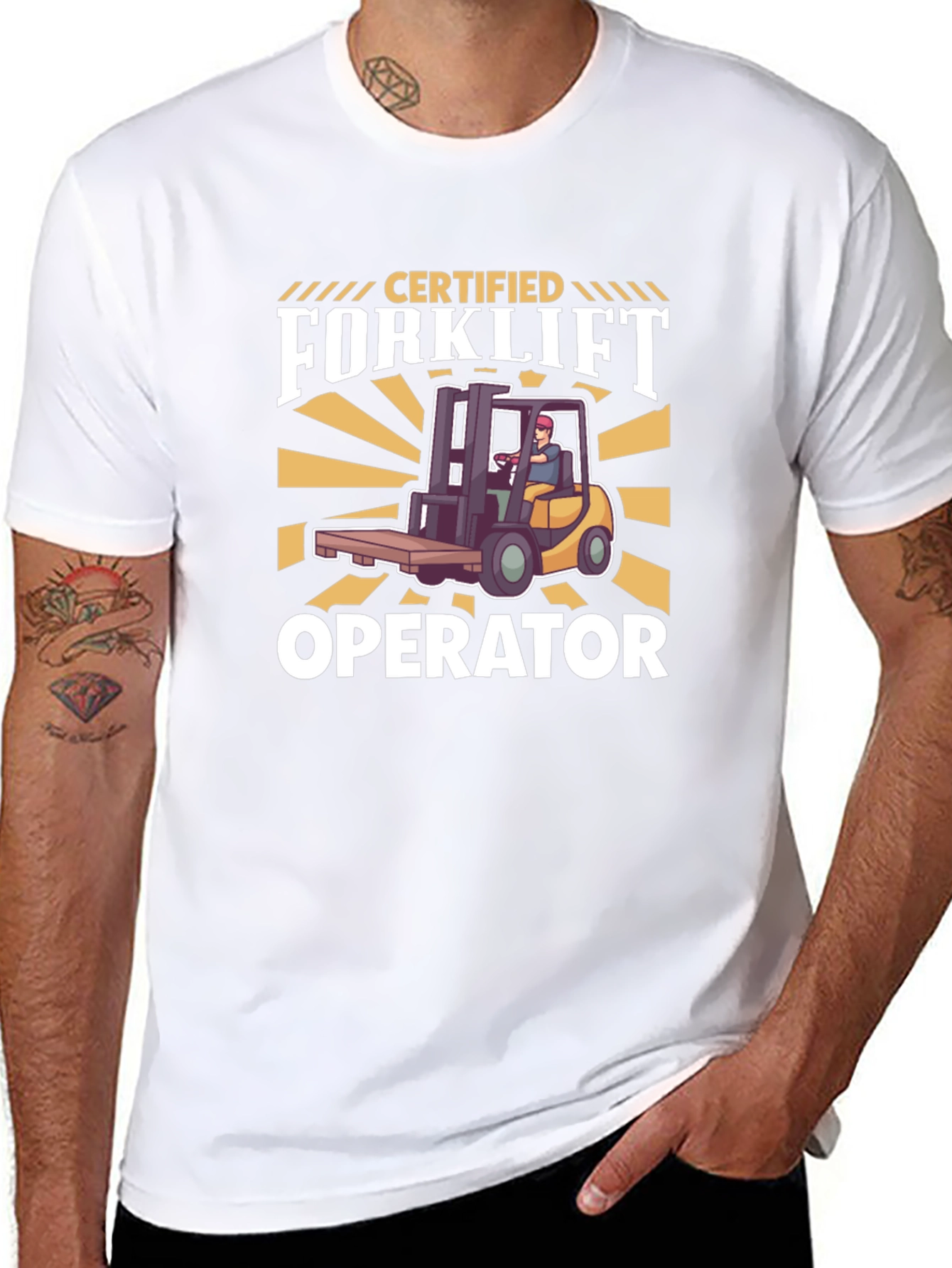 Certified Forklift Operator Graphic T-Shirt