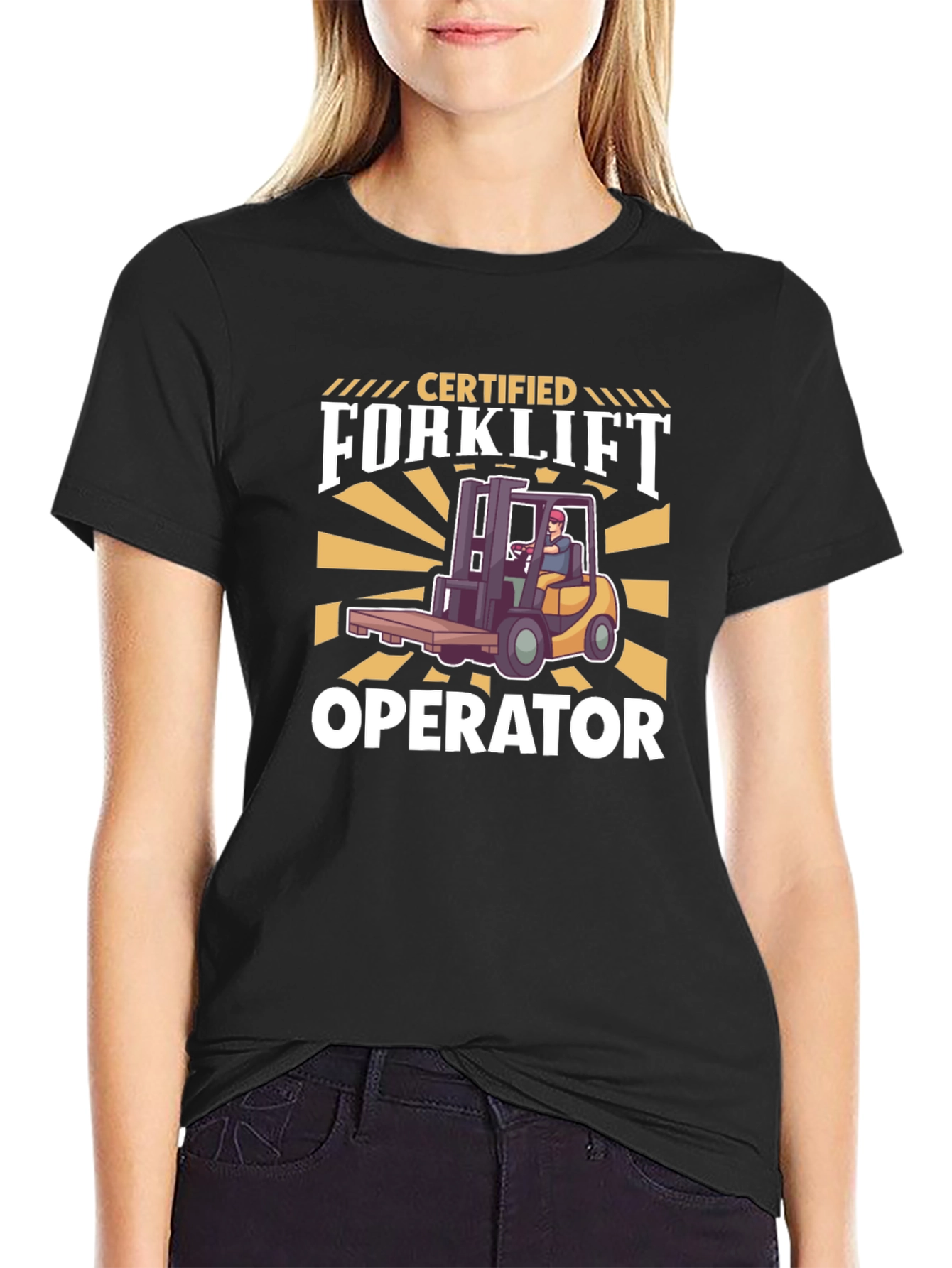 Certified Forklift Operator Graphic T-Shirt