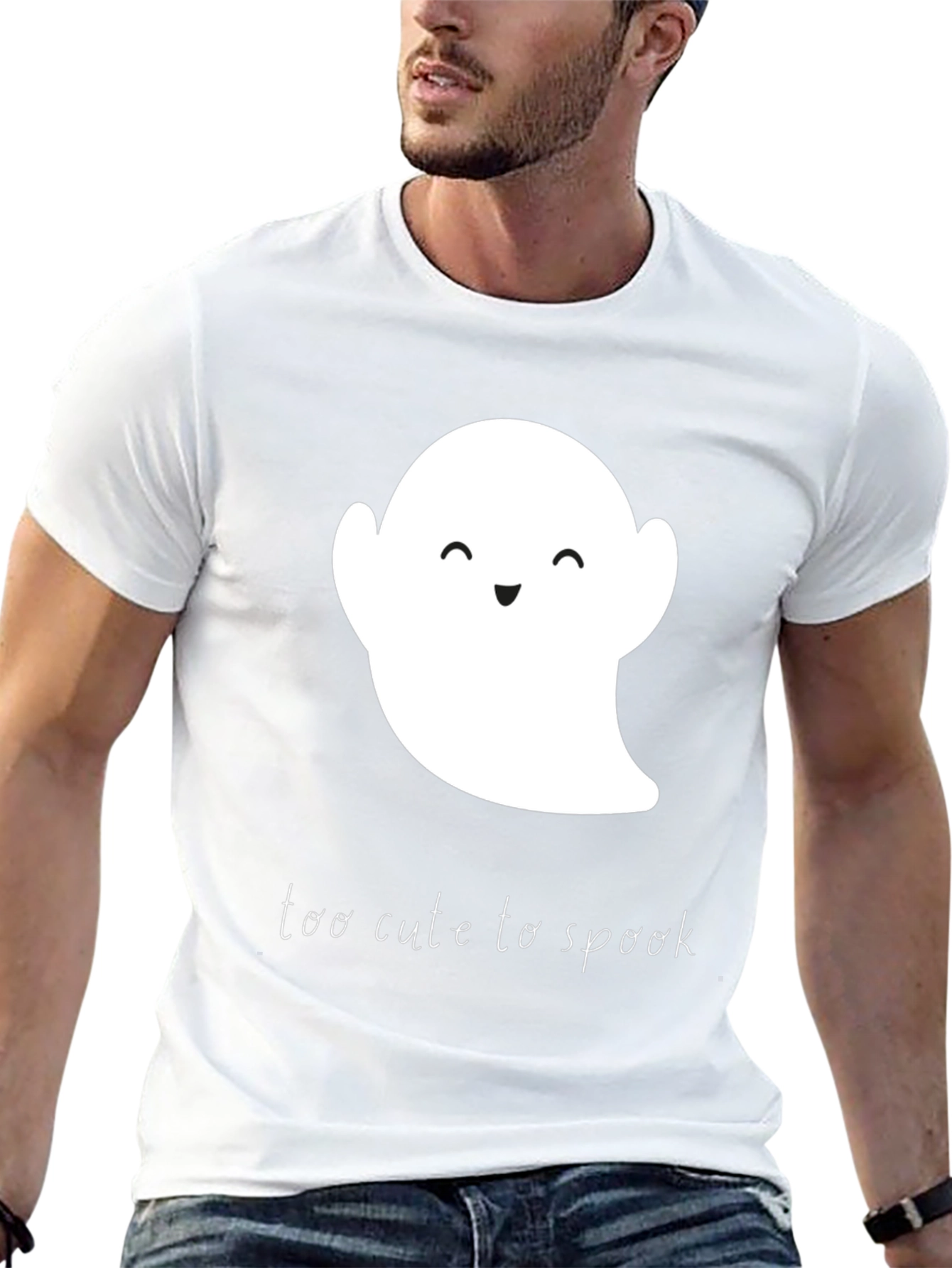 Cute Ghost Halloween Tee: Too Cute to Spook T-Shirt
