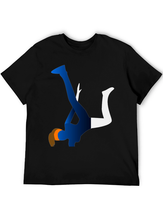 Abstract Dancer Graphic Tee - Modern Art Shirt