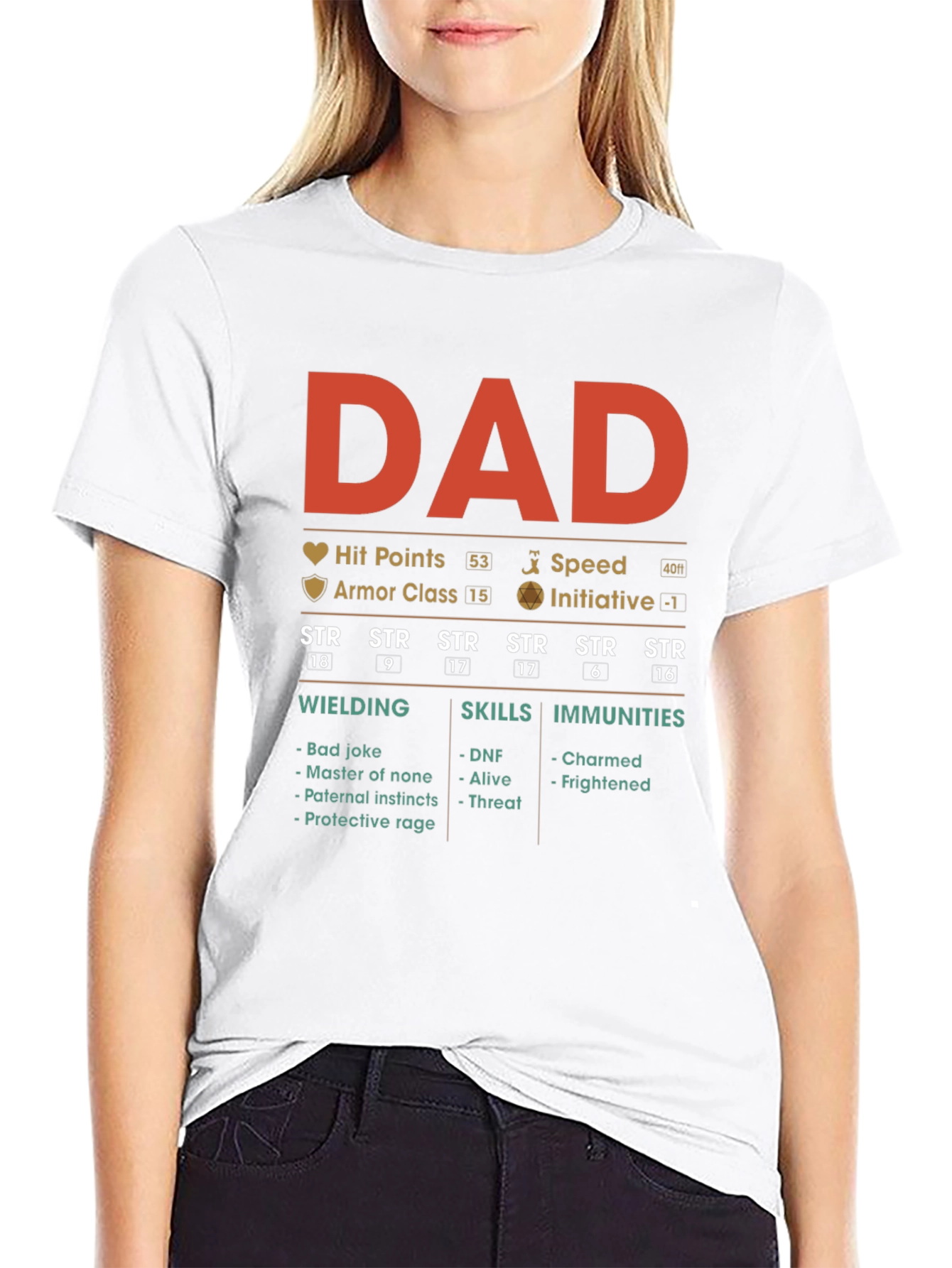 DAD RPG Stats T-Shirt