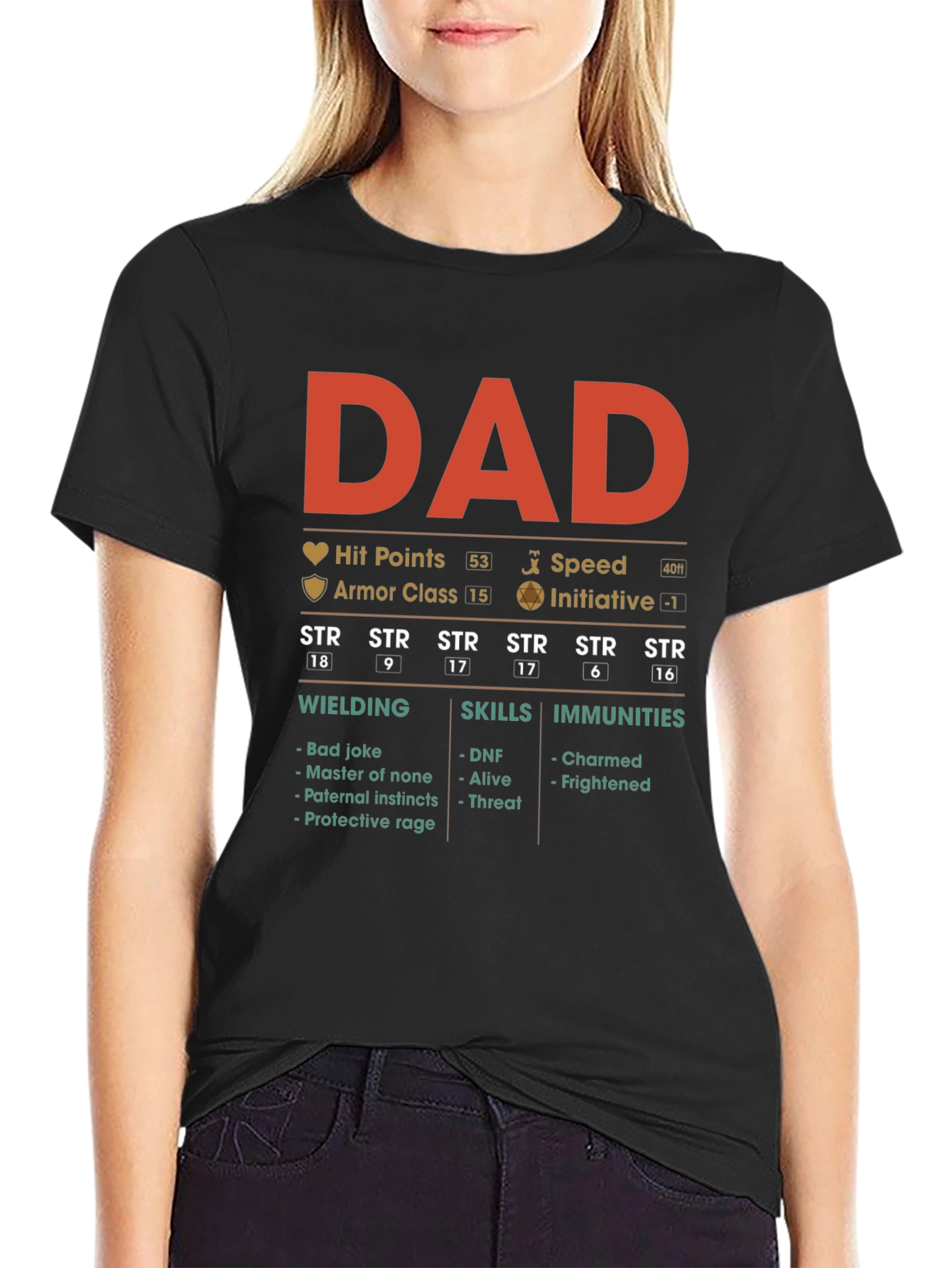 DAD RPG Stats T-Shirt