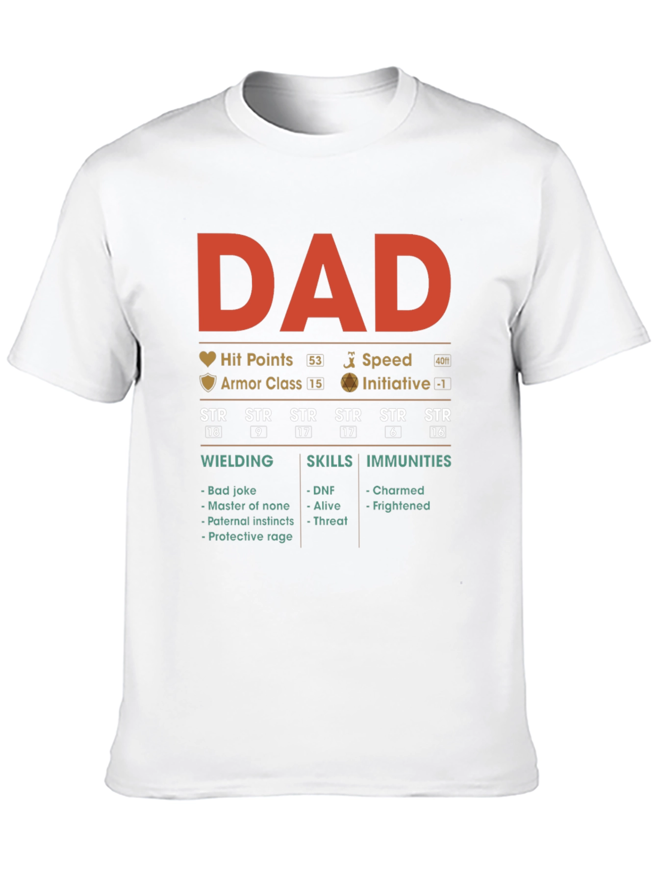 DAD RPG Stats T-Shirt